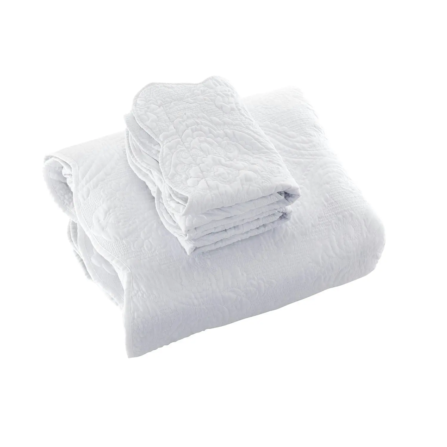 Bianca Bedding CORDELIA BEDSPREAD SET WHITE