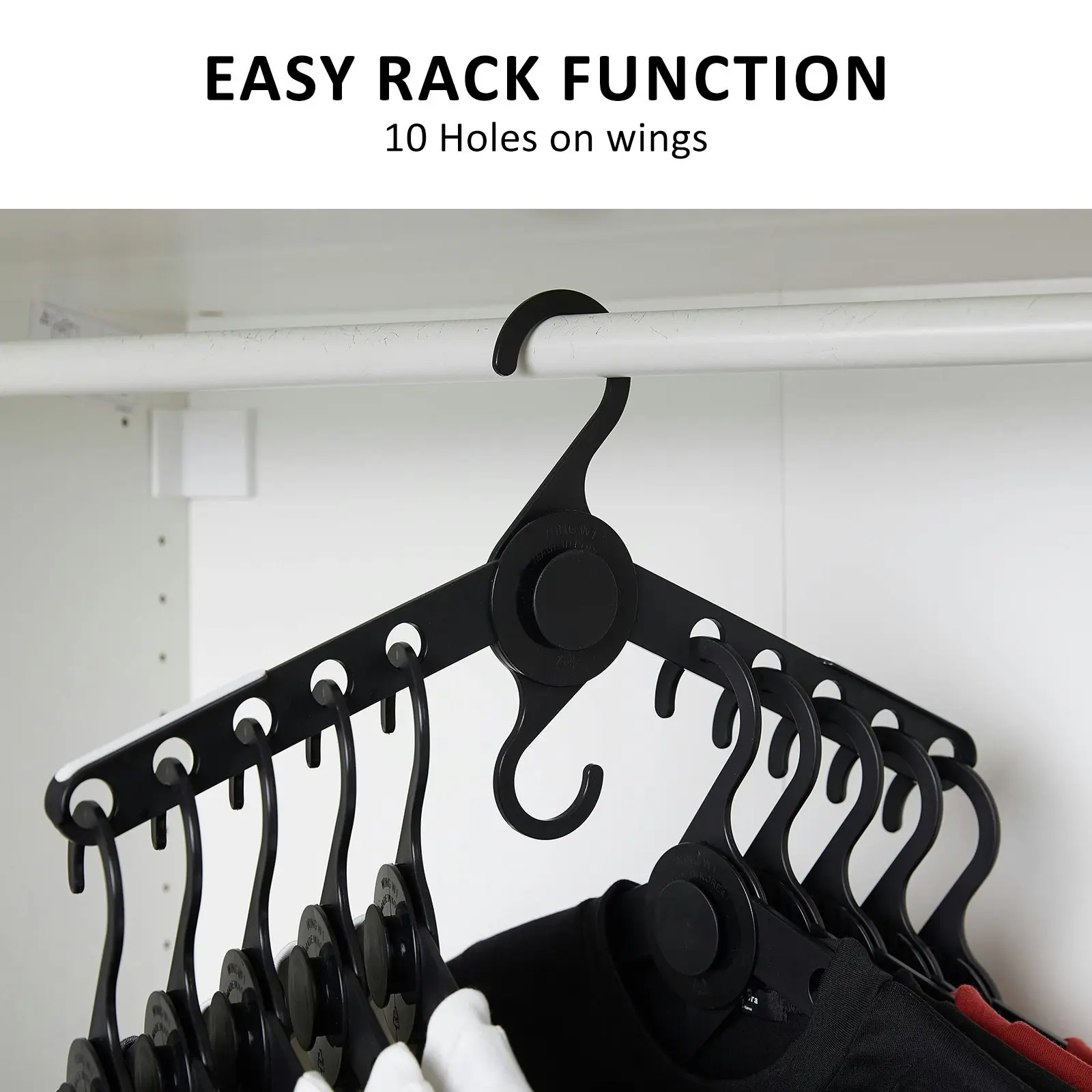 50X Wing Plus Hangers - BLACK