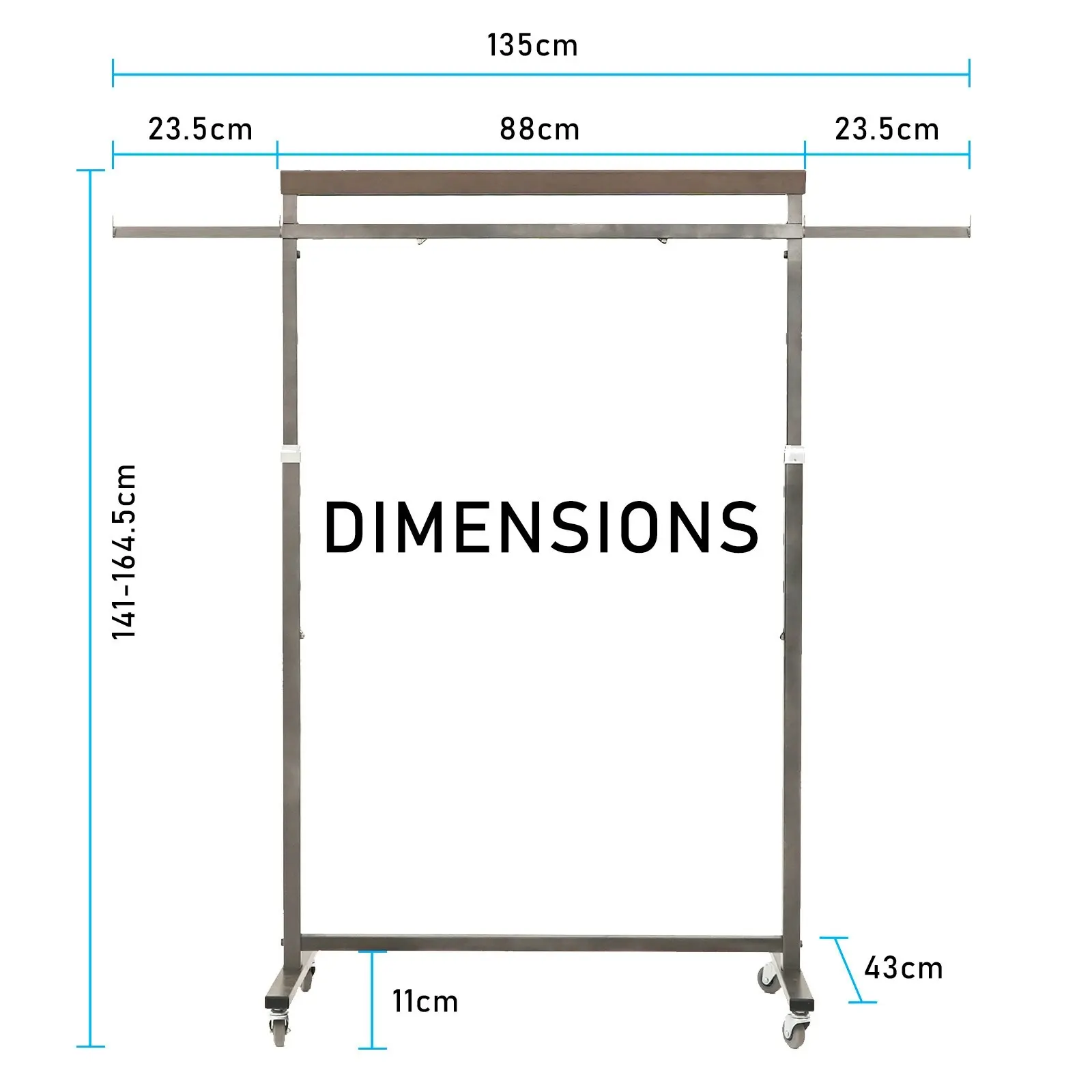 Multi-Function Clothes Rack - PEARL GREY