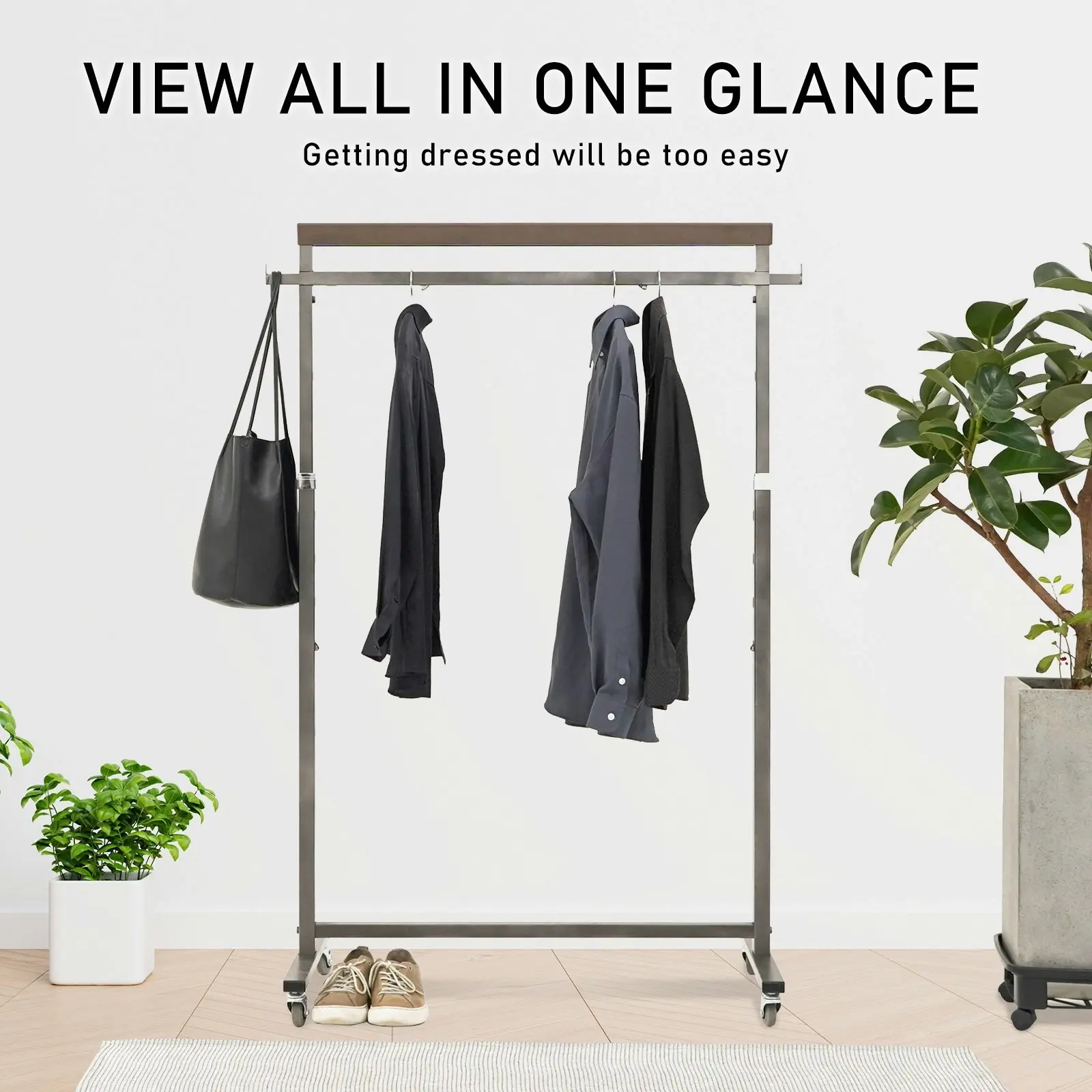 Multi-Function Clothes Rack - PEARL GREY