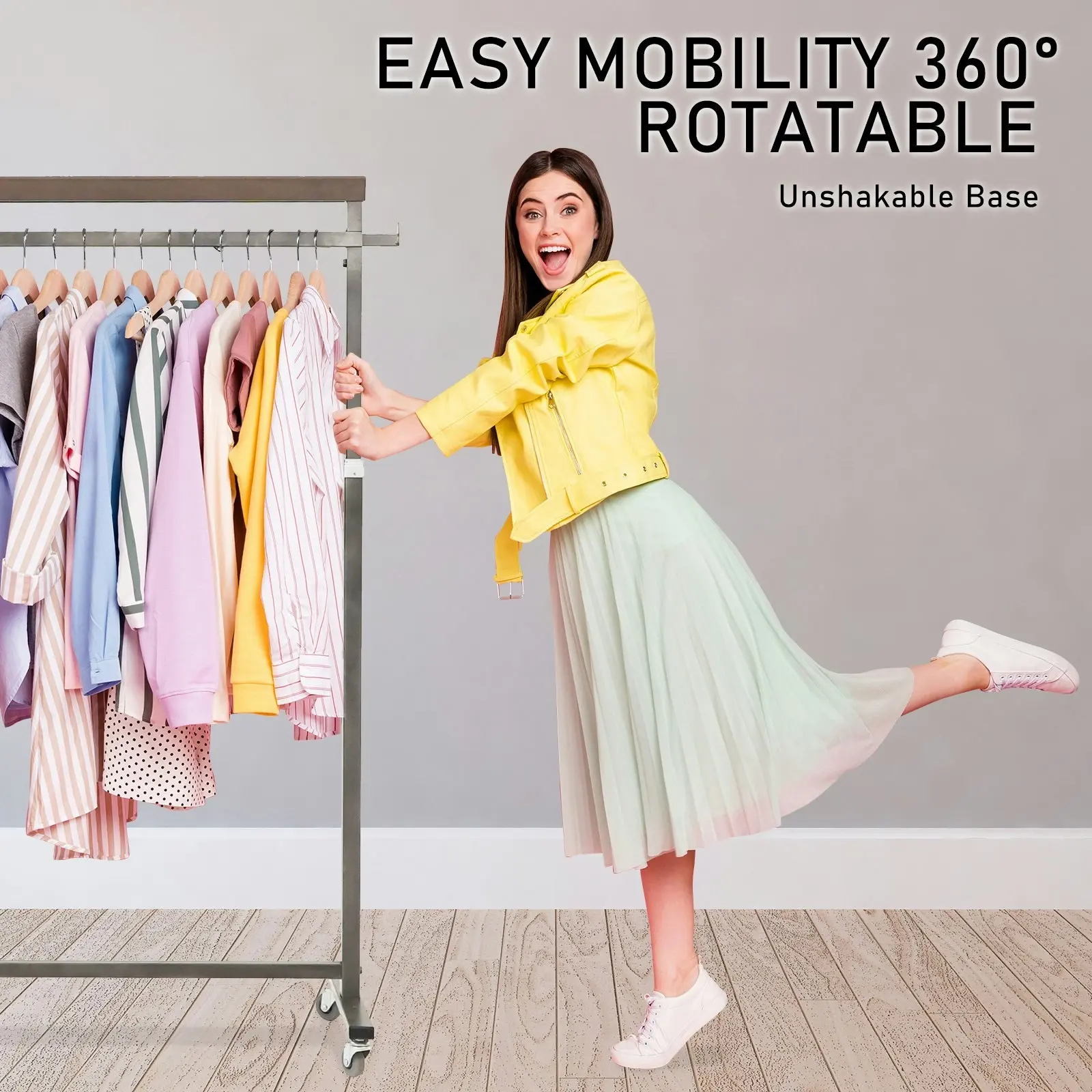 Multi-Function Clothes Rack - PEARL GREY