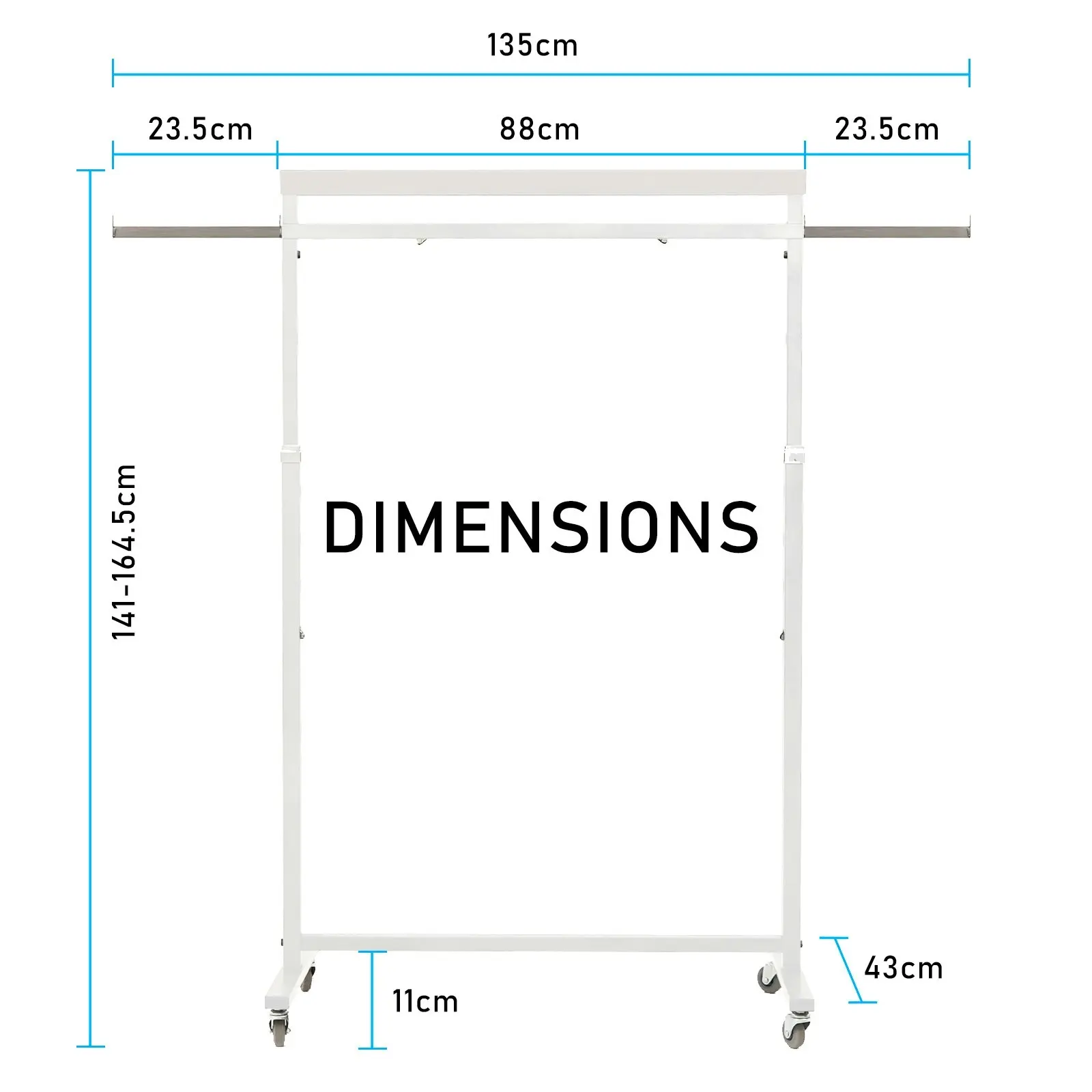 Multi-Function Clothes Rack - WHITE