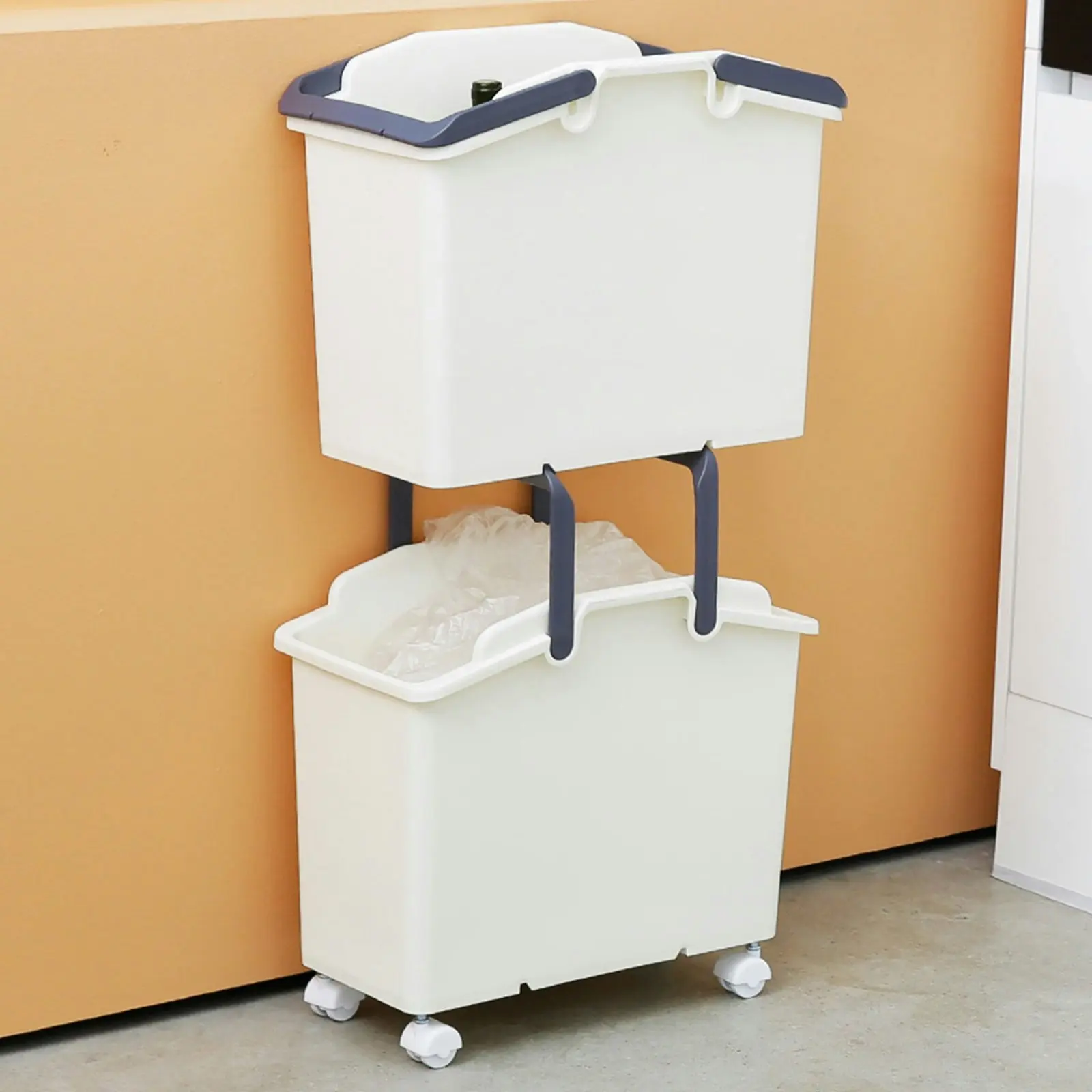 2X Multipurpose Laundry Basket - IVORY