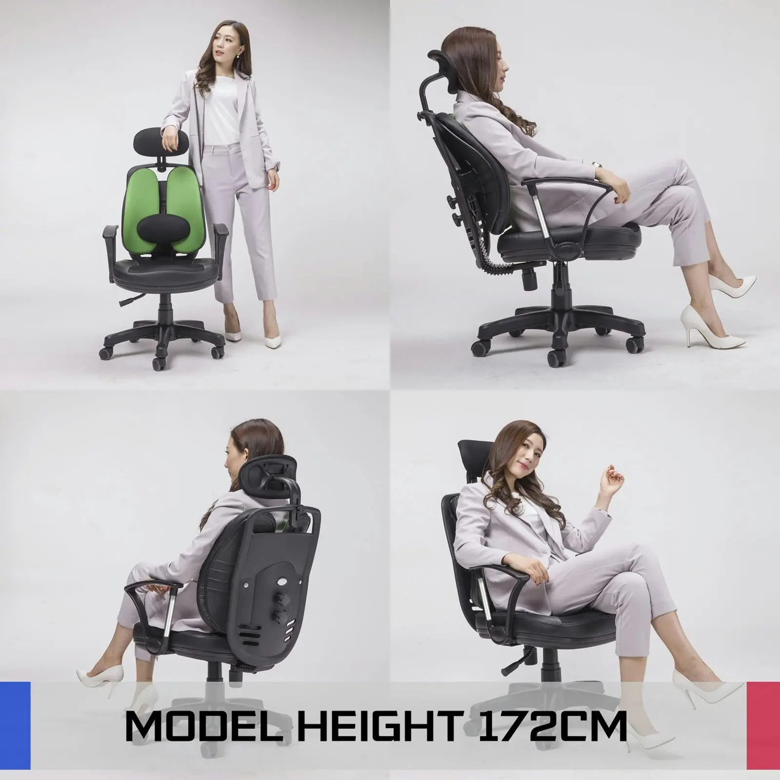 Korean Office Chair SUPERB - GREEN