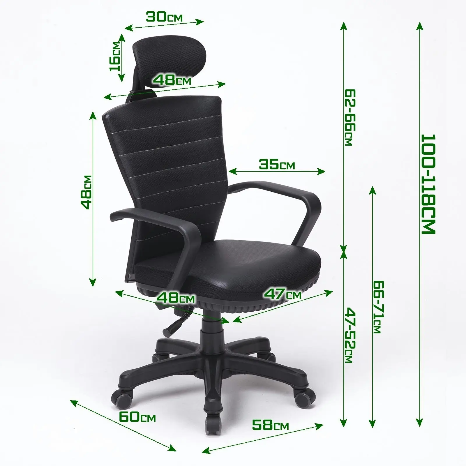 Korean Office Chair COZY - BLACK