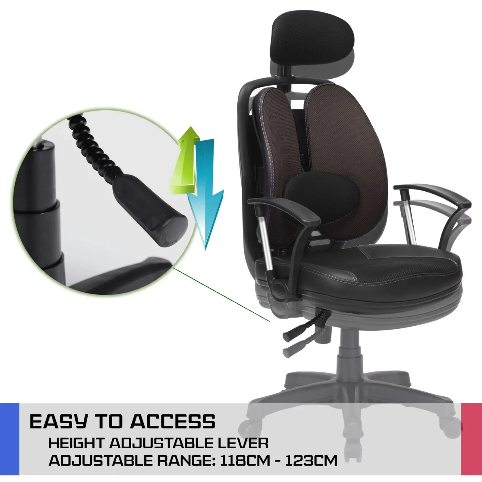 Korean Office Chair SUPERB - GREY