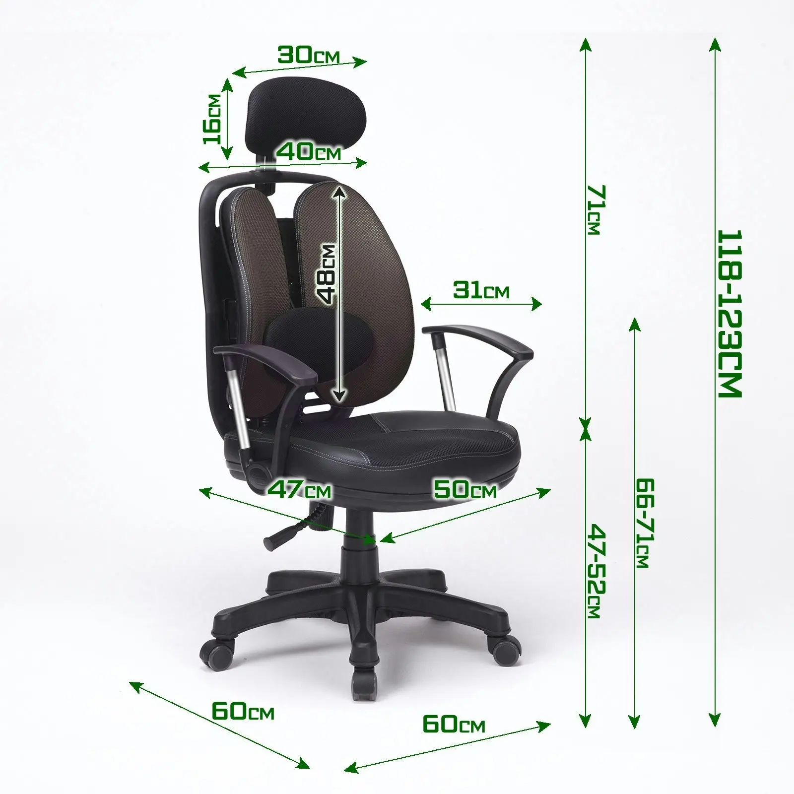 Korean Office Chair SUPERB - GREY