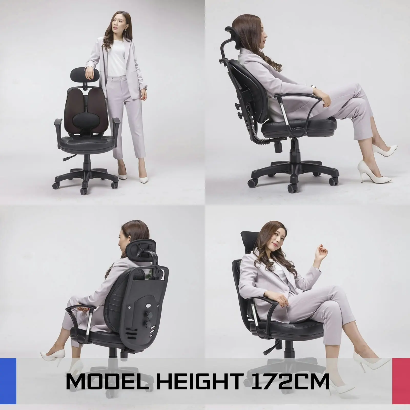 Korean Office Chair SUPERB - GREY