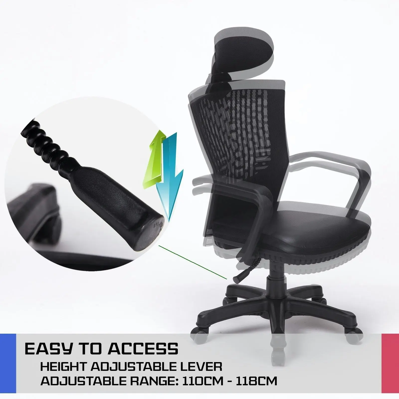 Korean Office Chair CHILL - BLACK