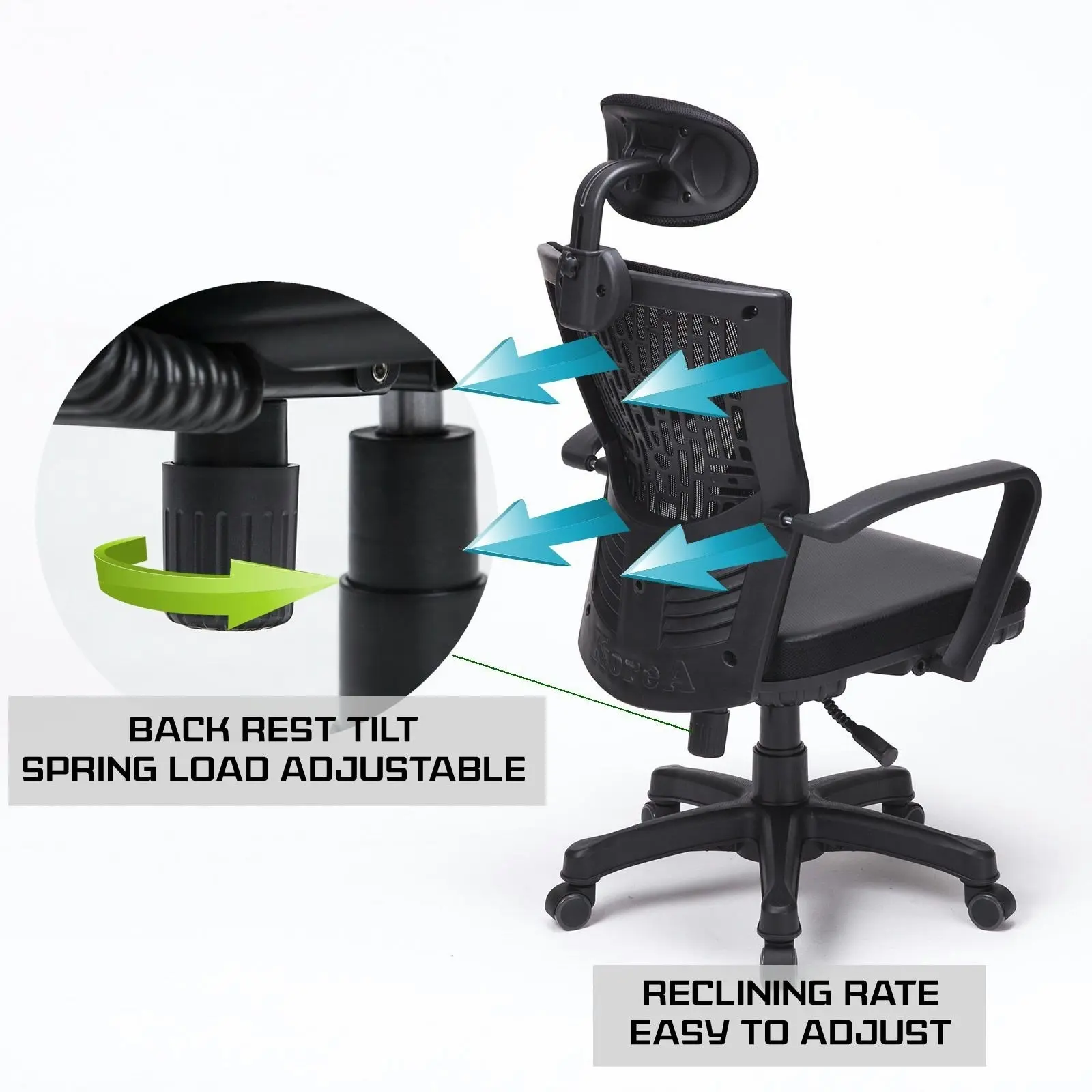 Korean Office Chair CHILL - BLACK