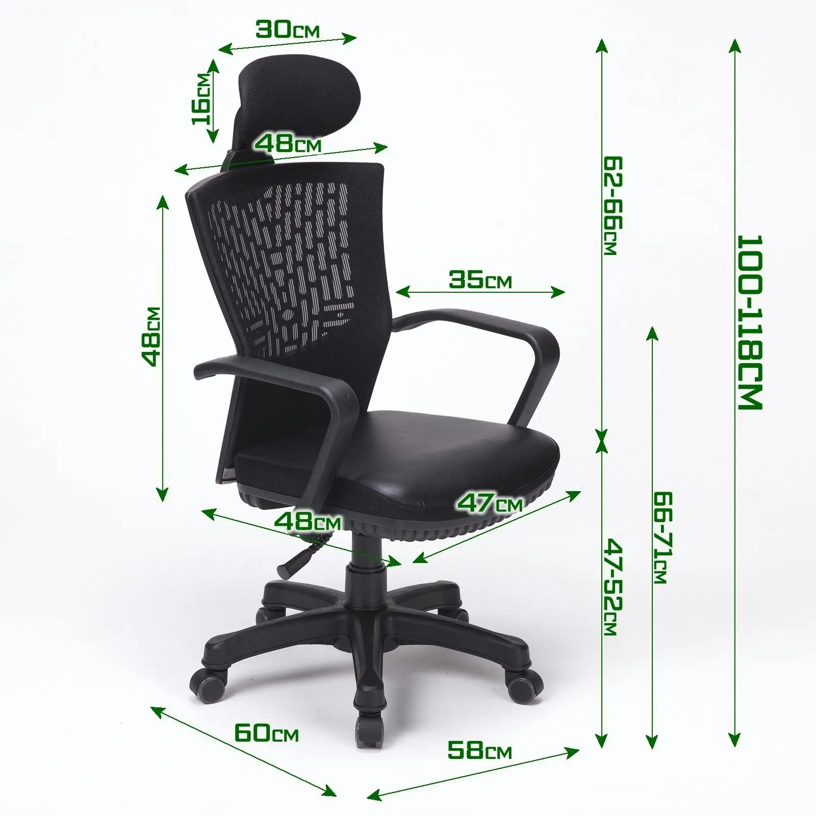 Korean Office Chair CHILL - BLACK