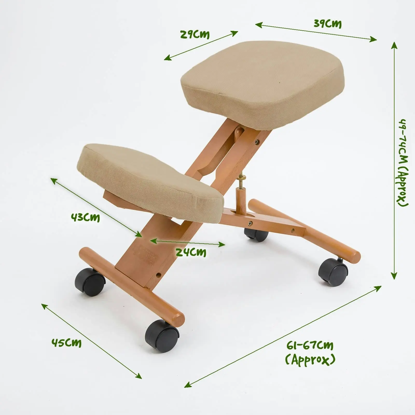 Ergonomic Kneeling Chair - BEIGE