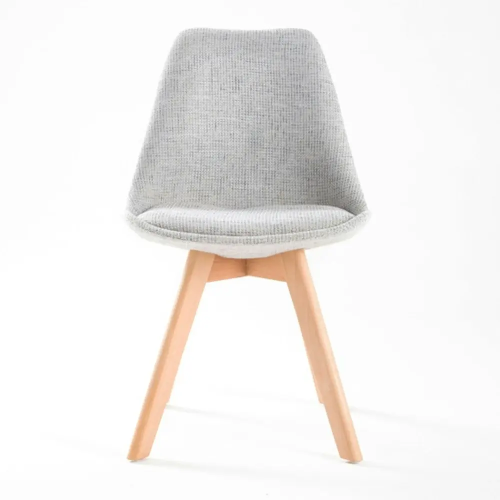 4X Padded Seat Dining Chair Fabric - GREY