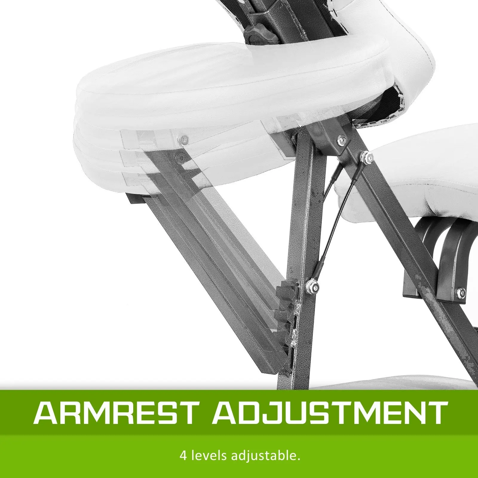 Aluminium Portable Massage Chair - WHITE