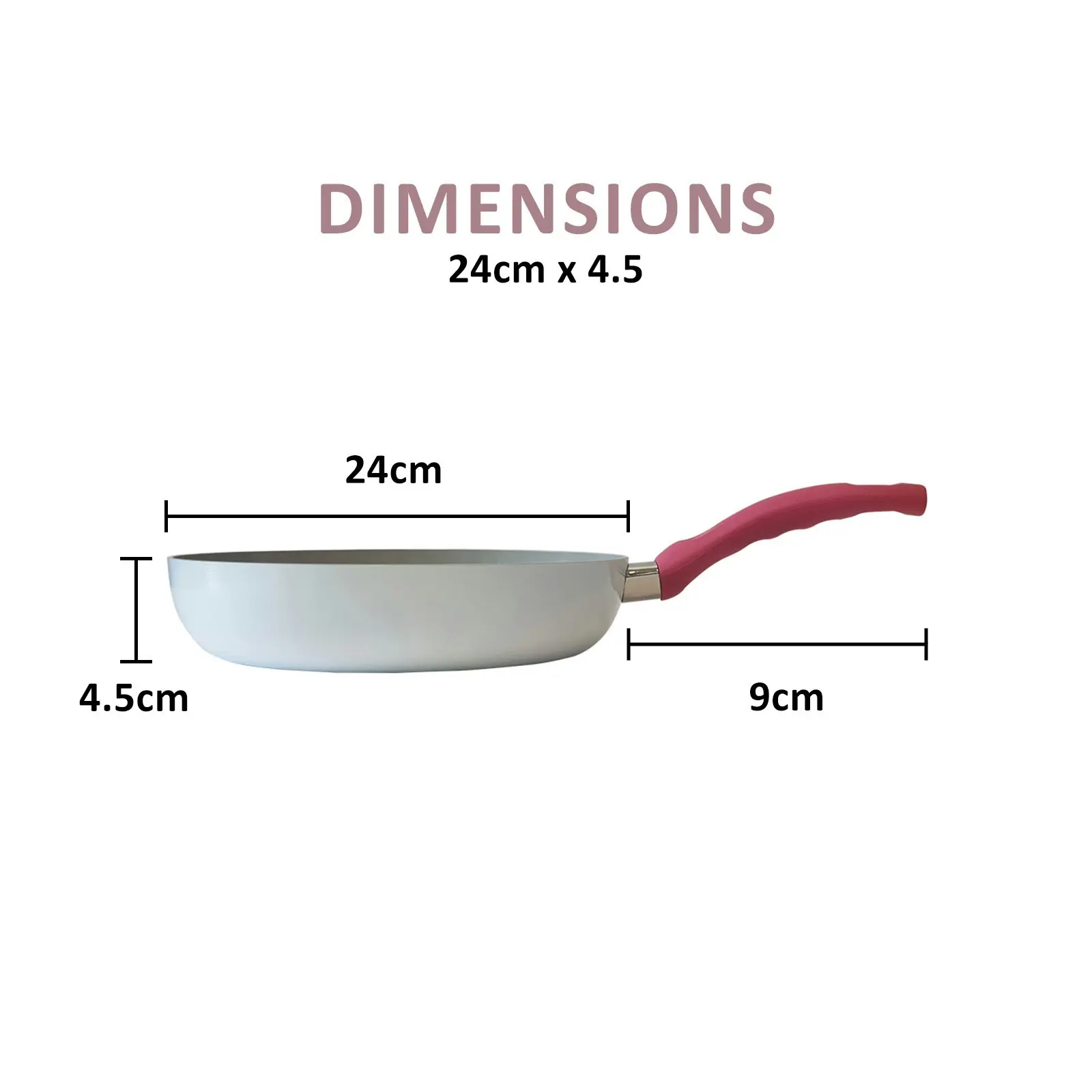 24cm Frypan - WHITE