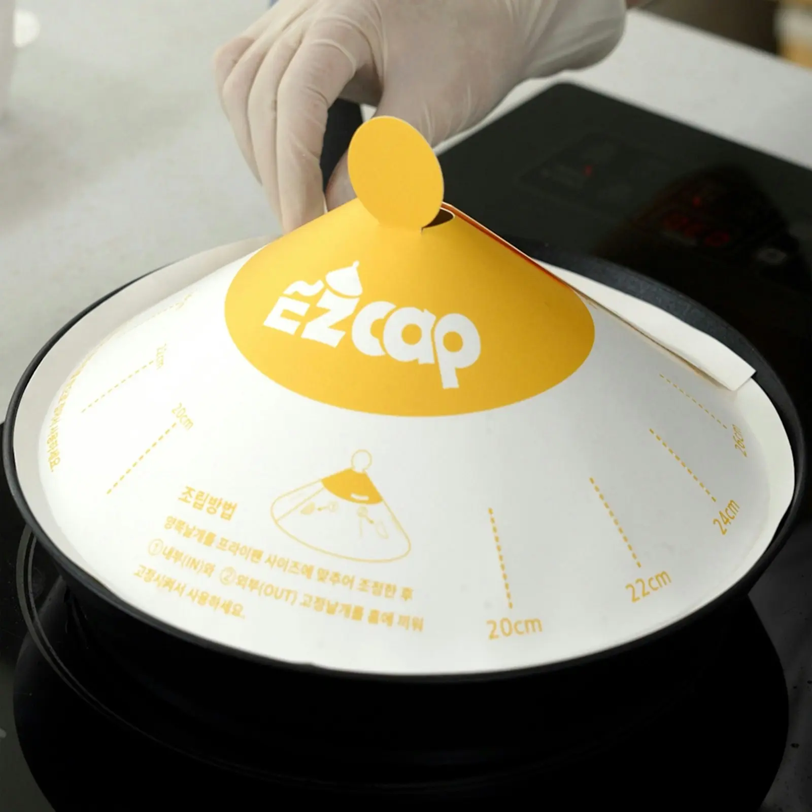 100X EZ CAP Paper Lid for Frypan Disposable