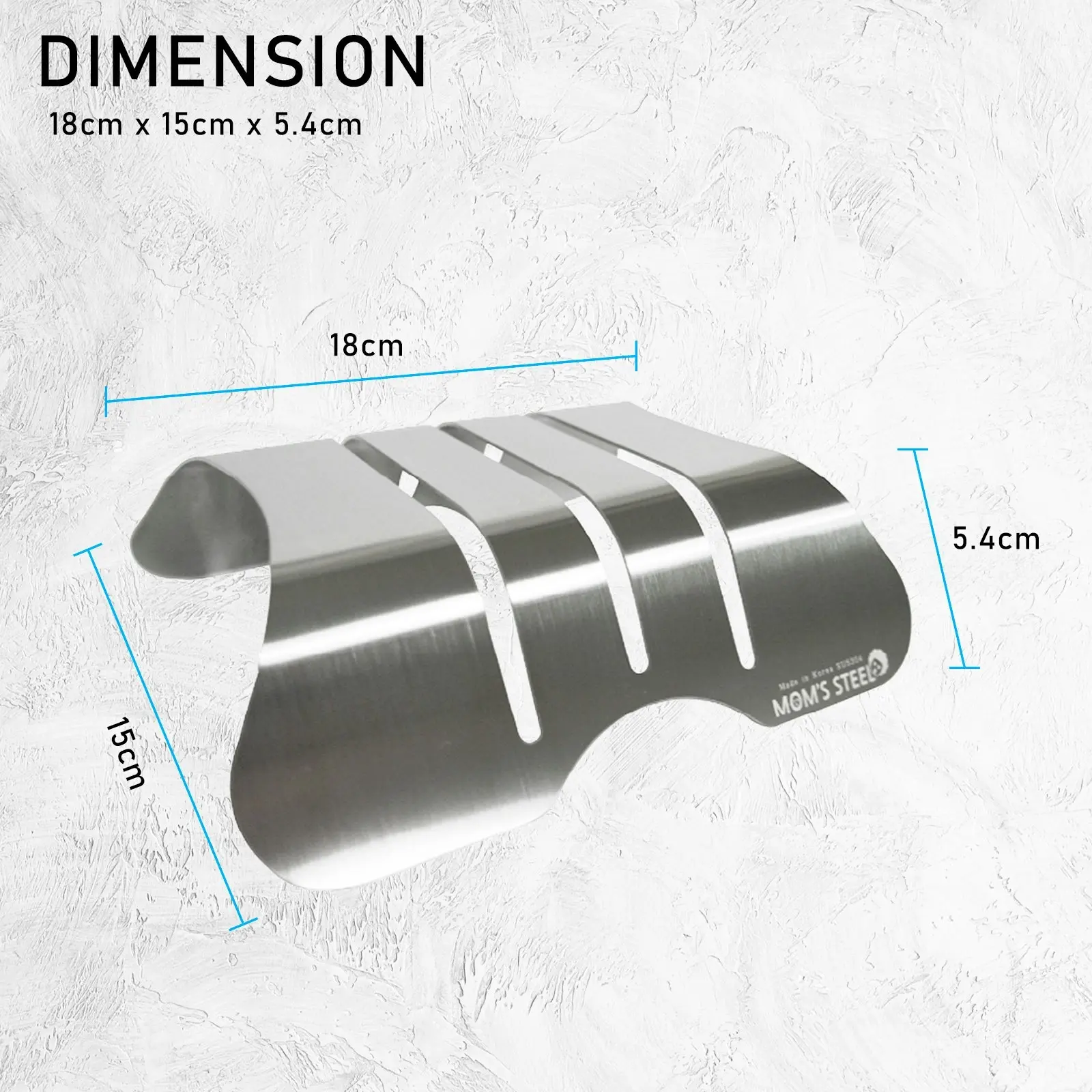 Combo Hexagon Stainless Steel Chopping Board + Holder