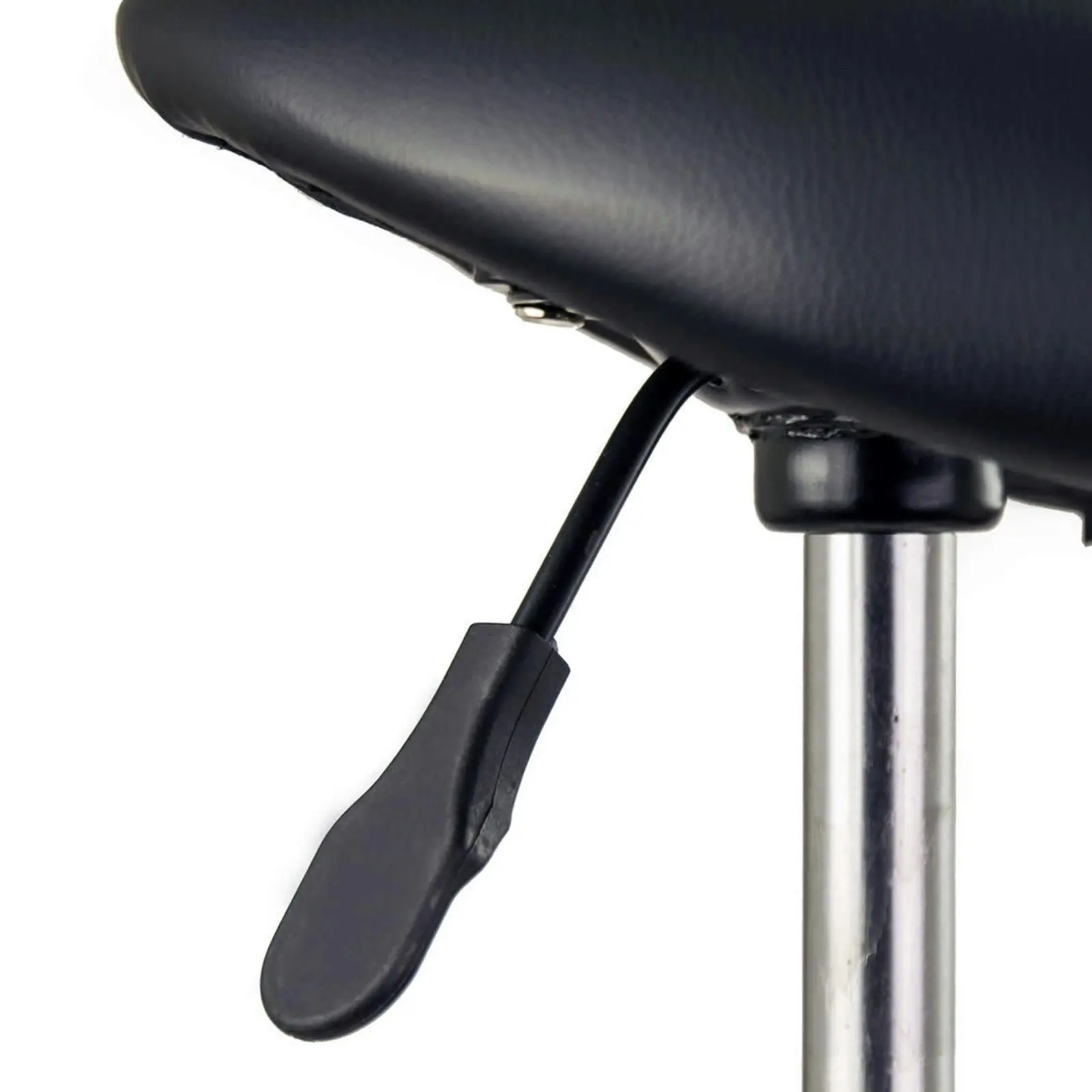 4X Saddle Salon Stool - BLACK