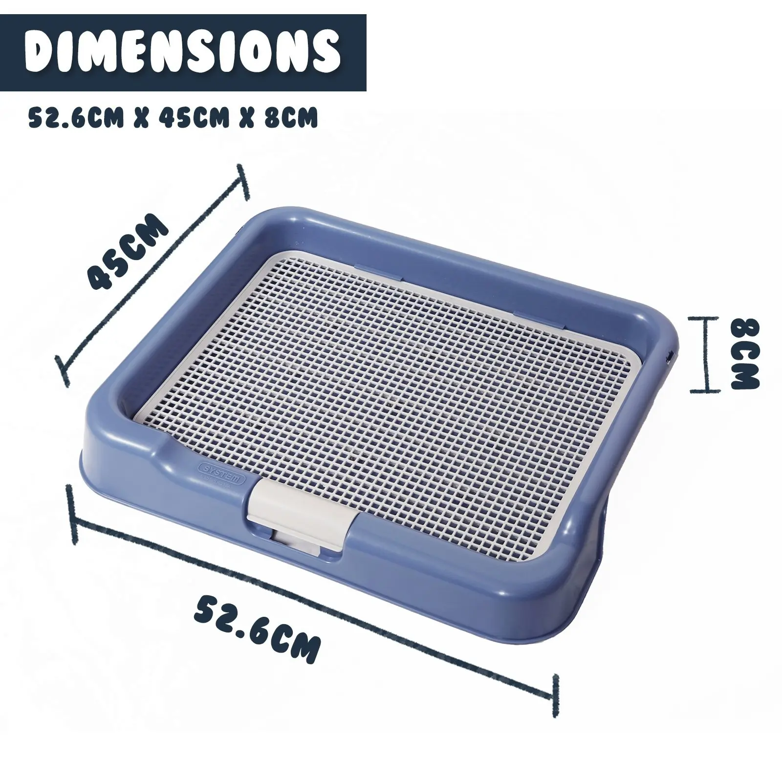 Pet Potty Tray T3 - BLUE