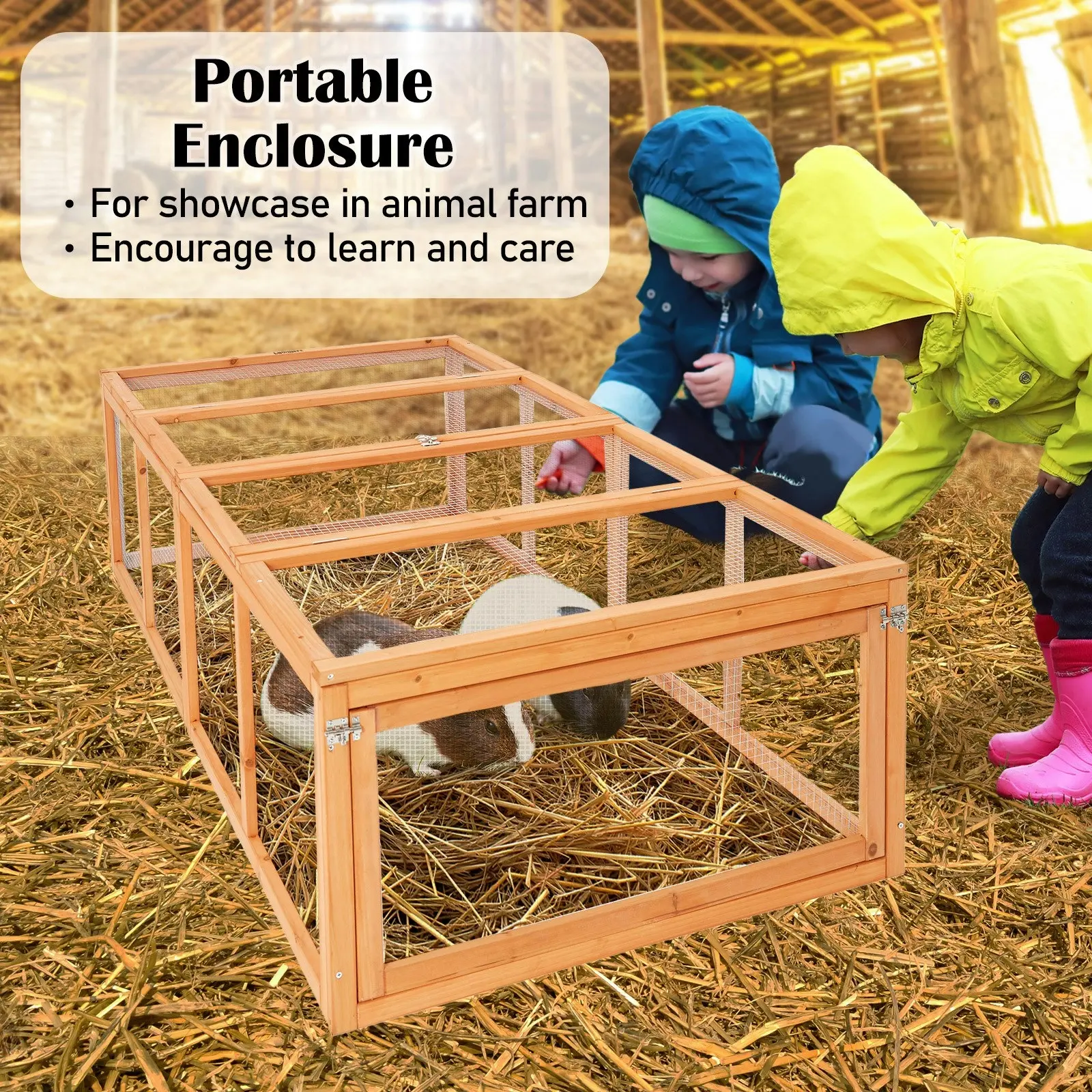 Chicken Coop Rabbit Hutch RUNEY