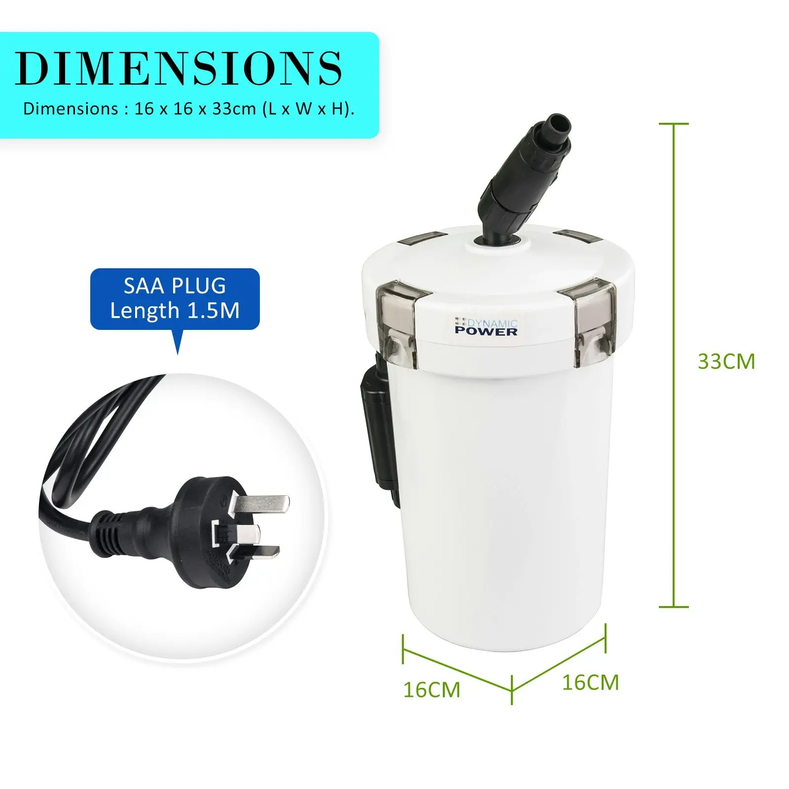 400L/H Aquarium Canister Filter