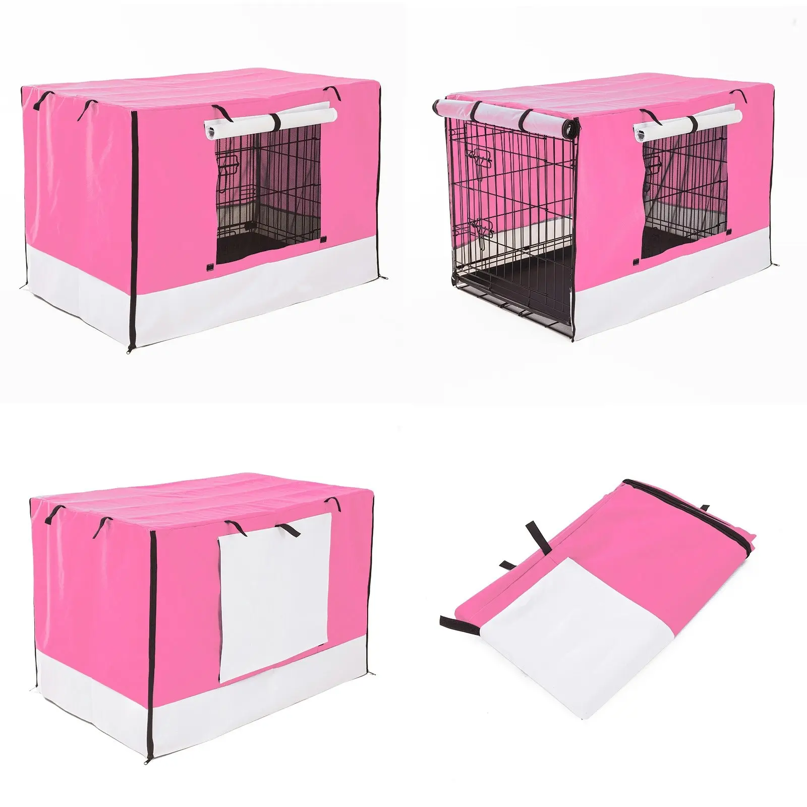 30in Cover for Wire Dog Cage - PINK