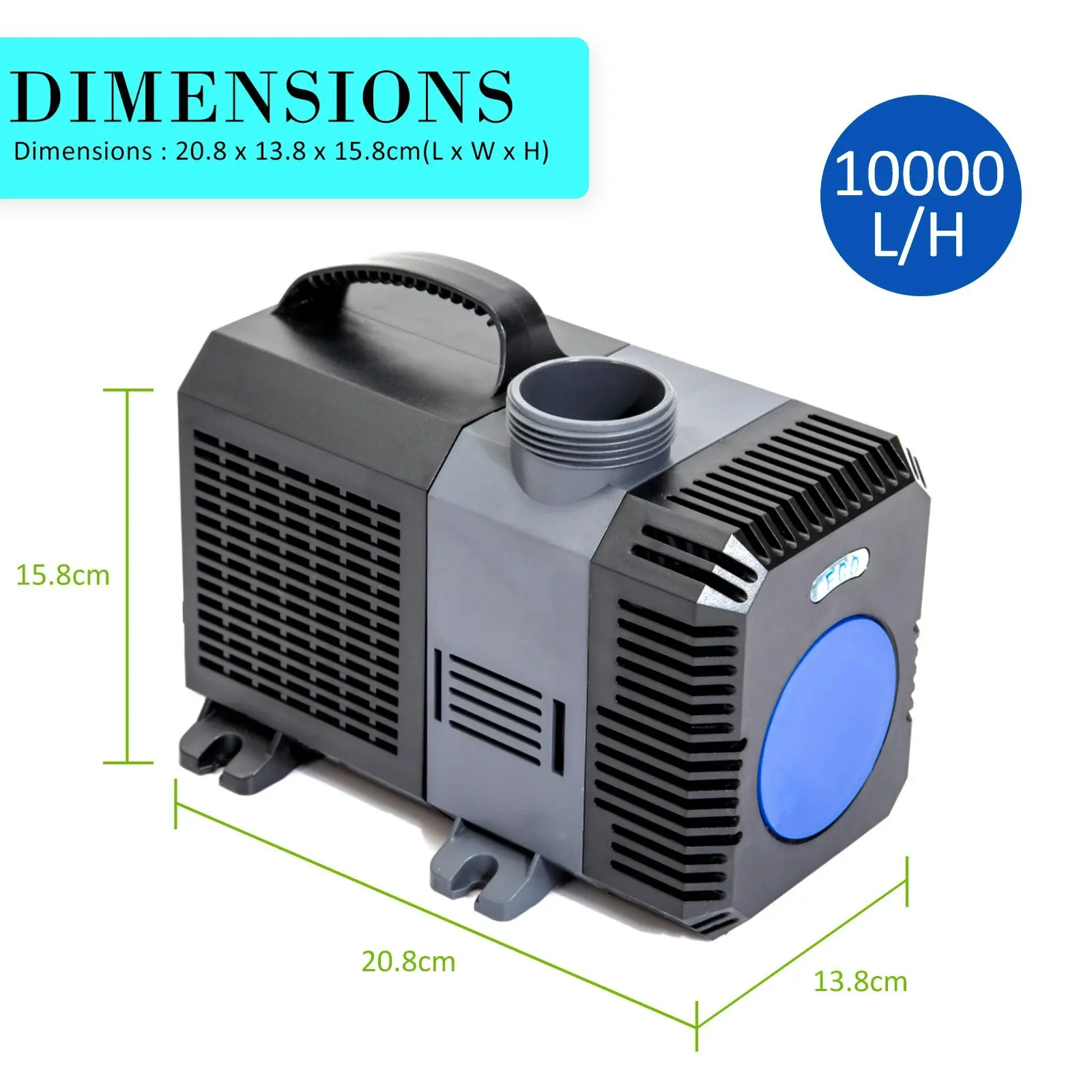 10000L/H Garden Pond Filter + 10000L/H Submersible Water Pump