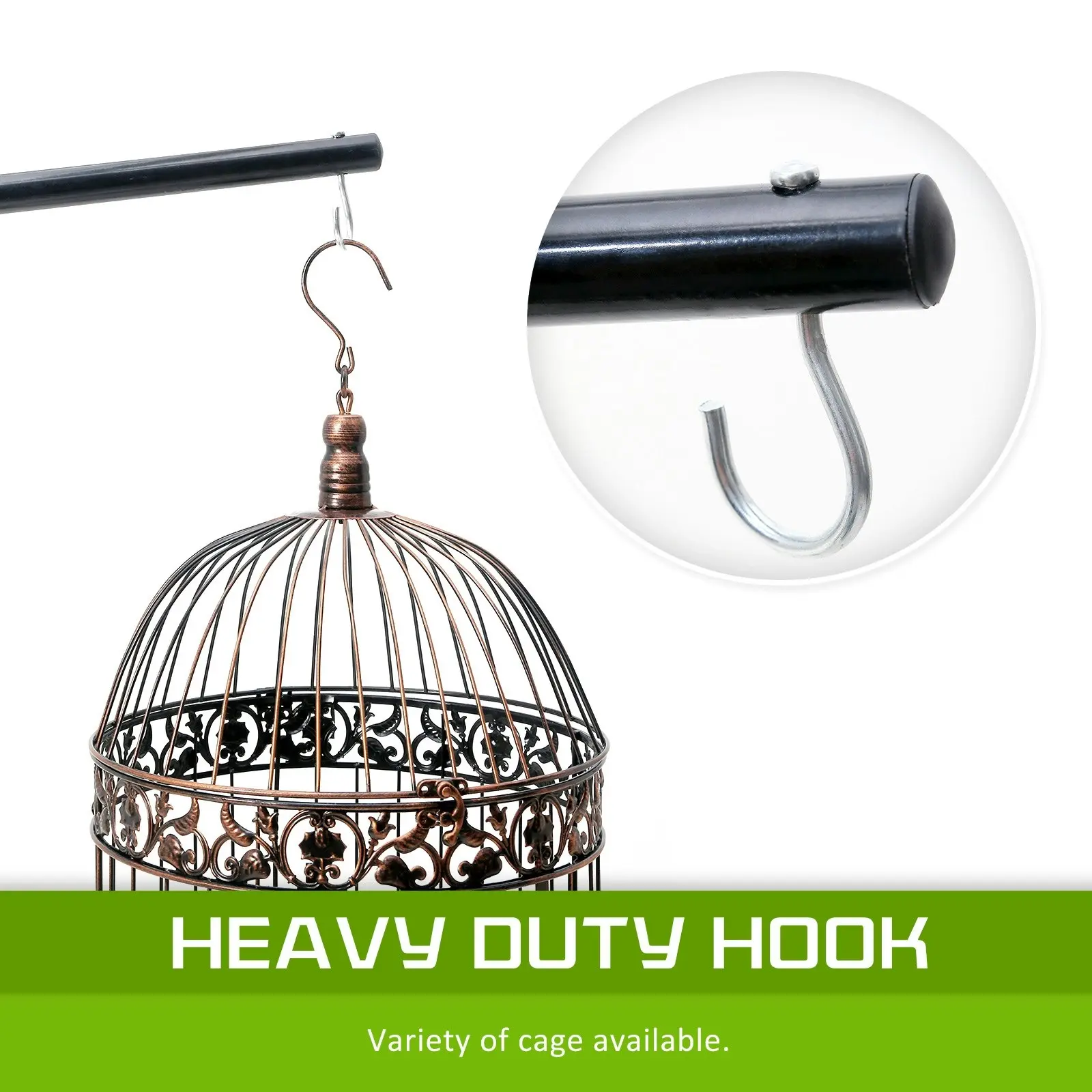 160cm Bird Cage Hanger Stand Parrot Aviary SOLO