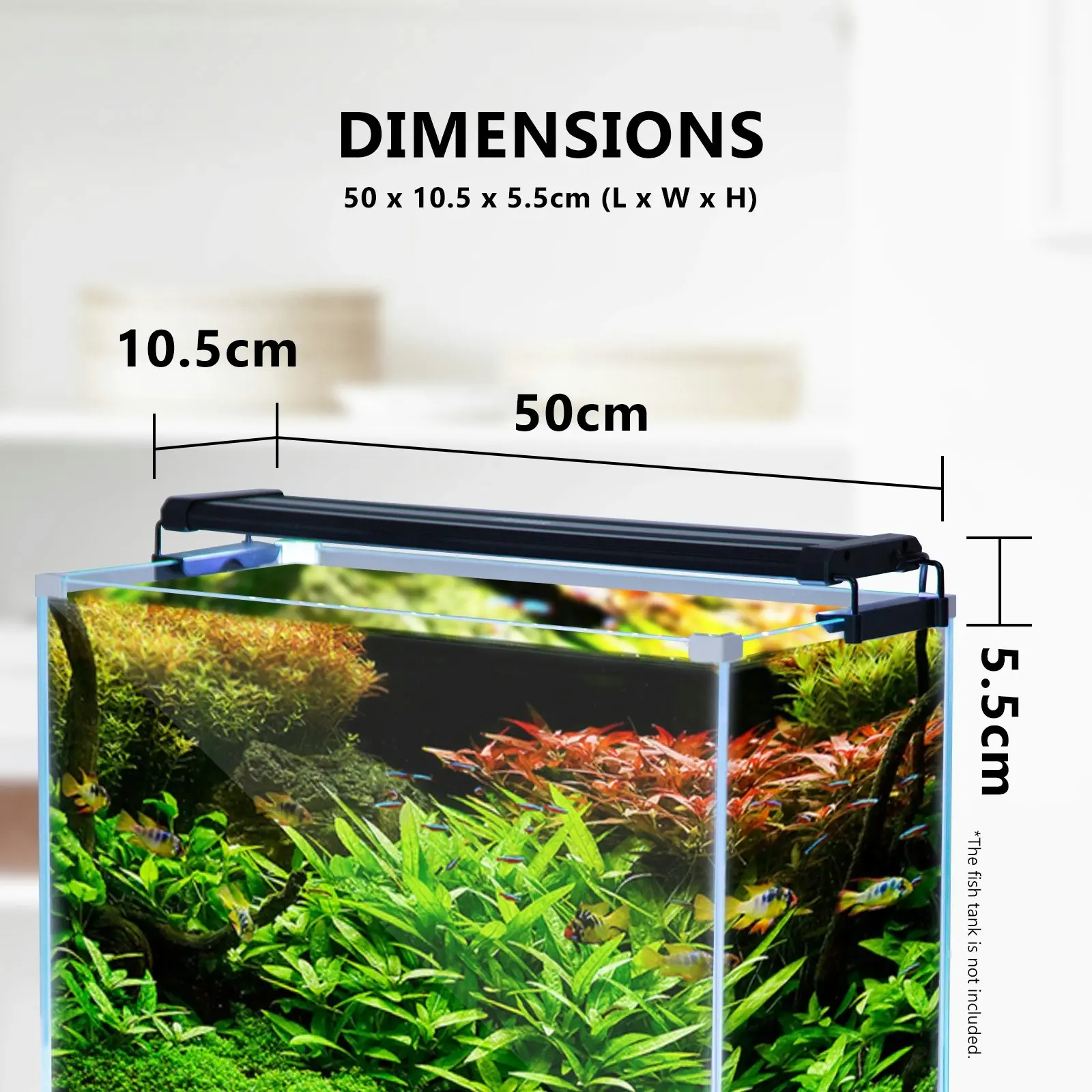 Aquarium Blue White LED - 11W 50-70cm