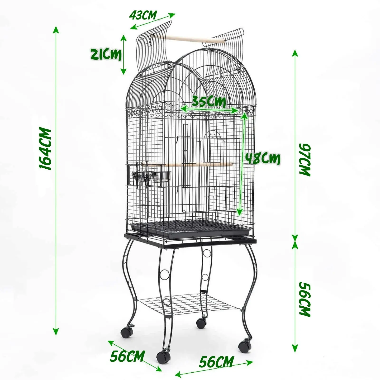 164cm Bird Cage Parrot Aviary SOPRANO