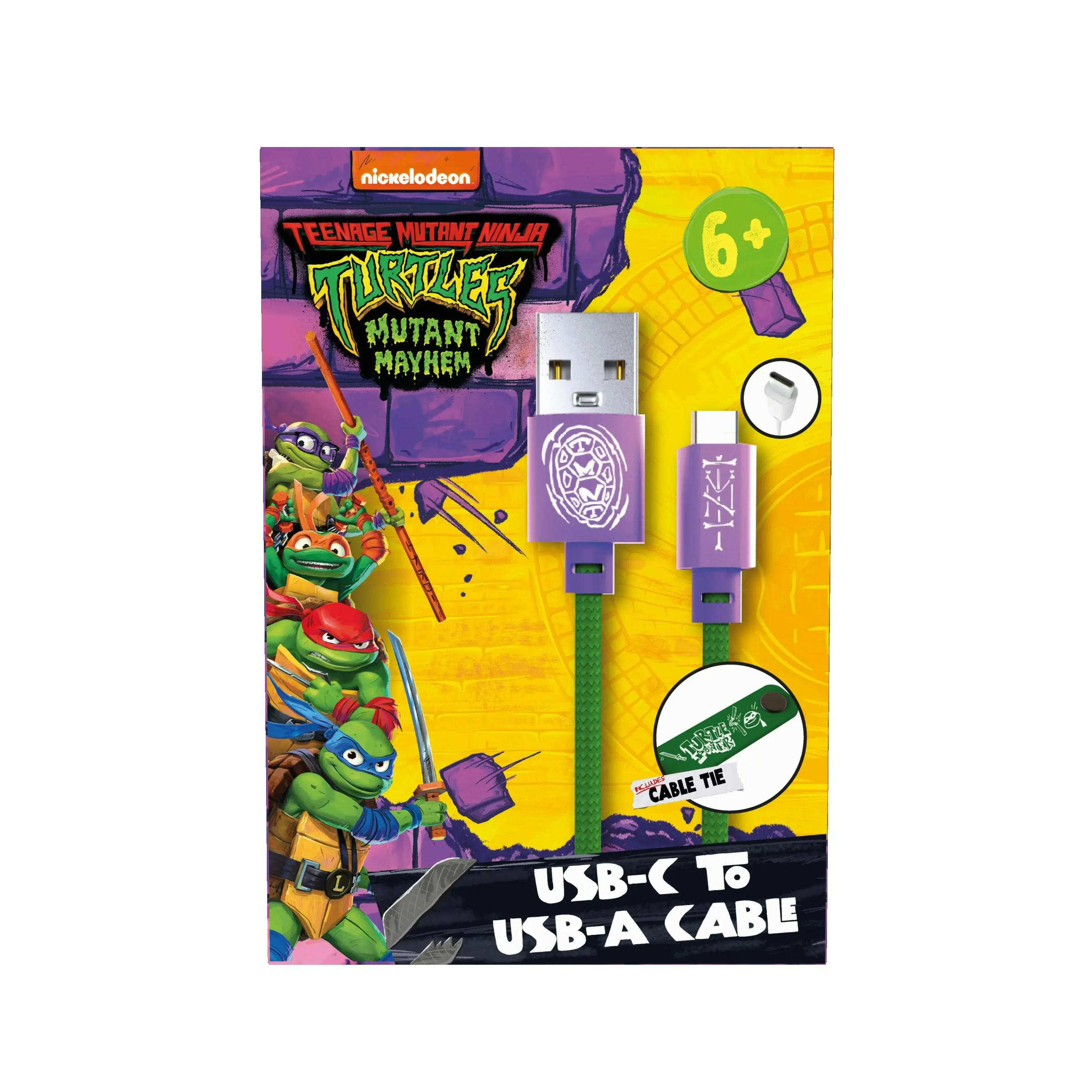 TMNT USB-C to USB-A Cable - 1m, Durable & High-Quality