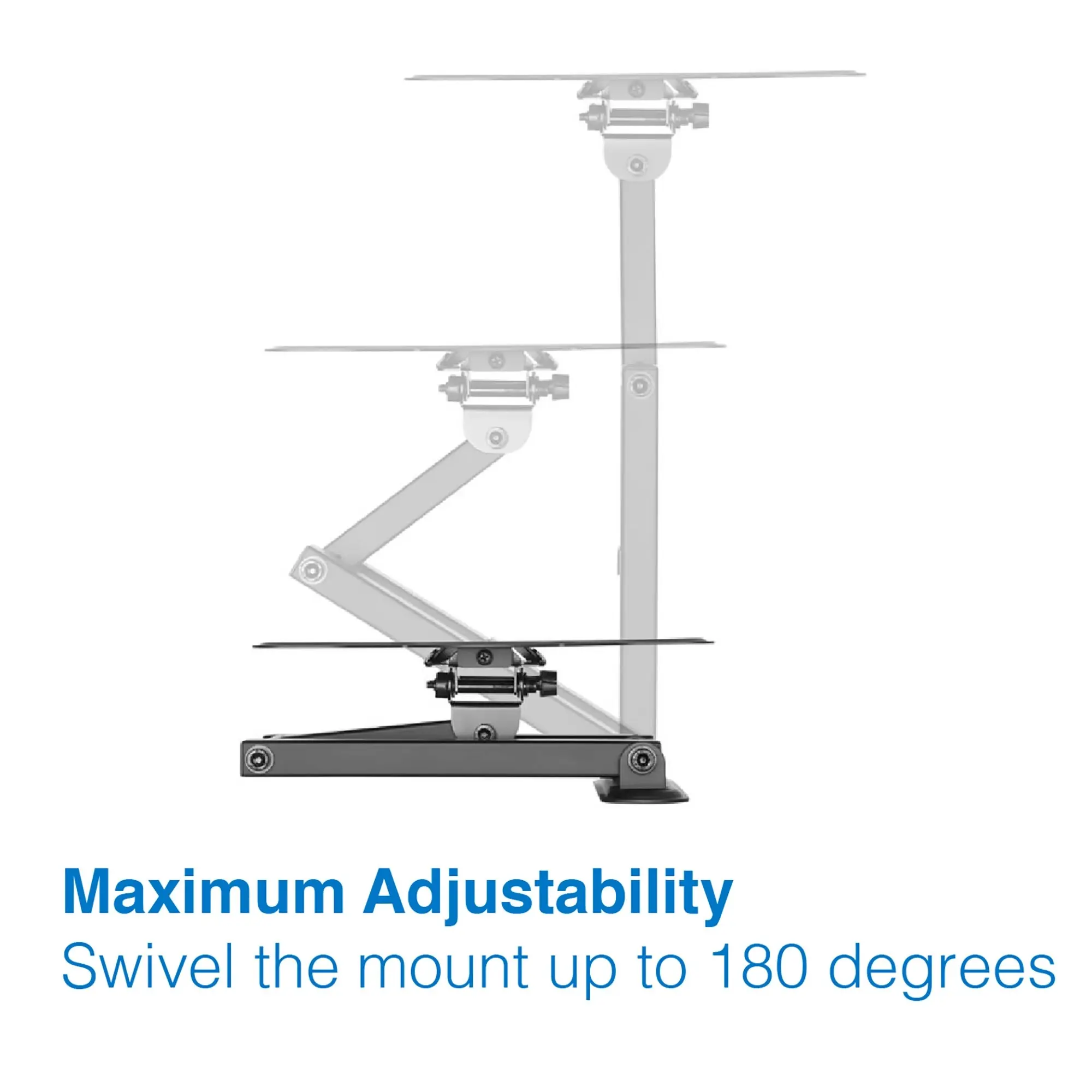 Laser Full-Motion TV Wall Mount 23-42" Panels - Sturdy, Swivel & Tilt, VESA