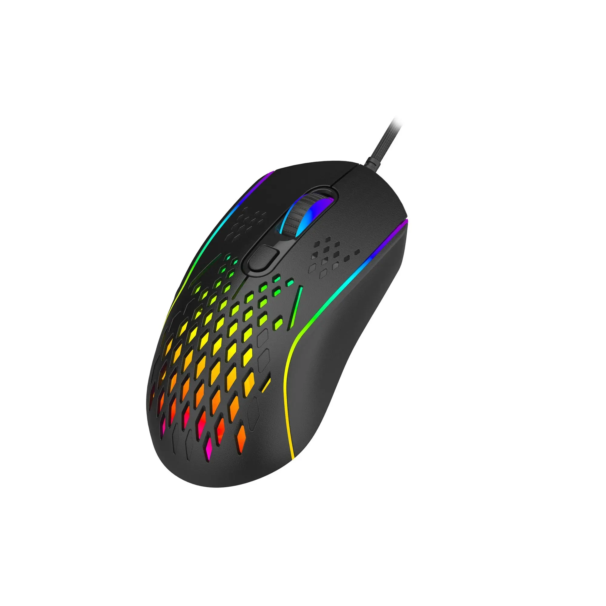 Laser Gaming Mouse USB Wired PC RGB Backlit Ergonomic 6 Buttons 12800 DPI