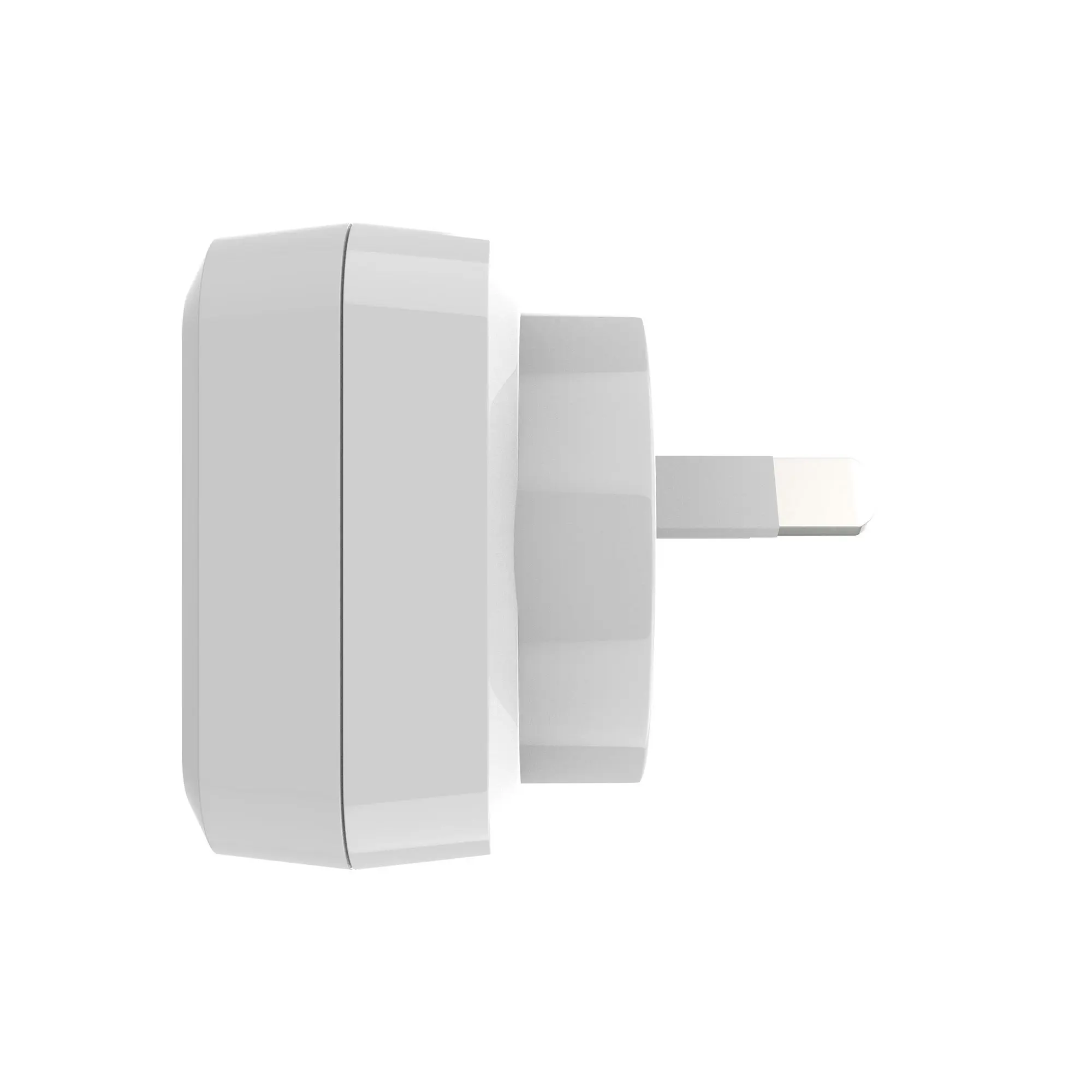 Laser 24W Dual 2.4 A USB Fast Wall Charger with 3 in 1 Charging Cable White