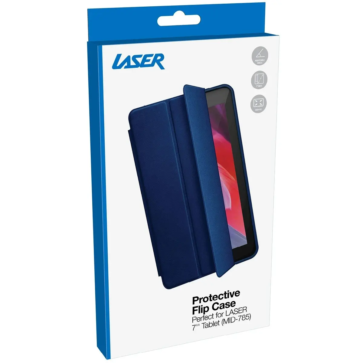 Laser 7" Flip Case for MID-785 Tablet - Navy