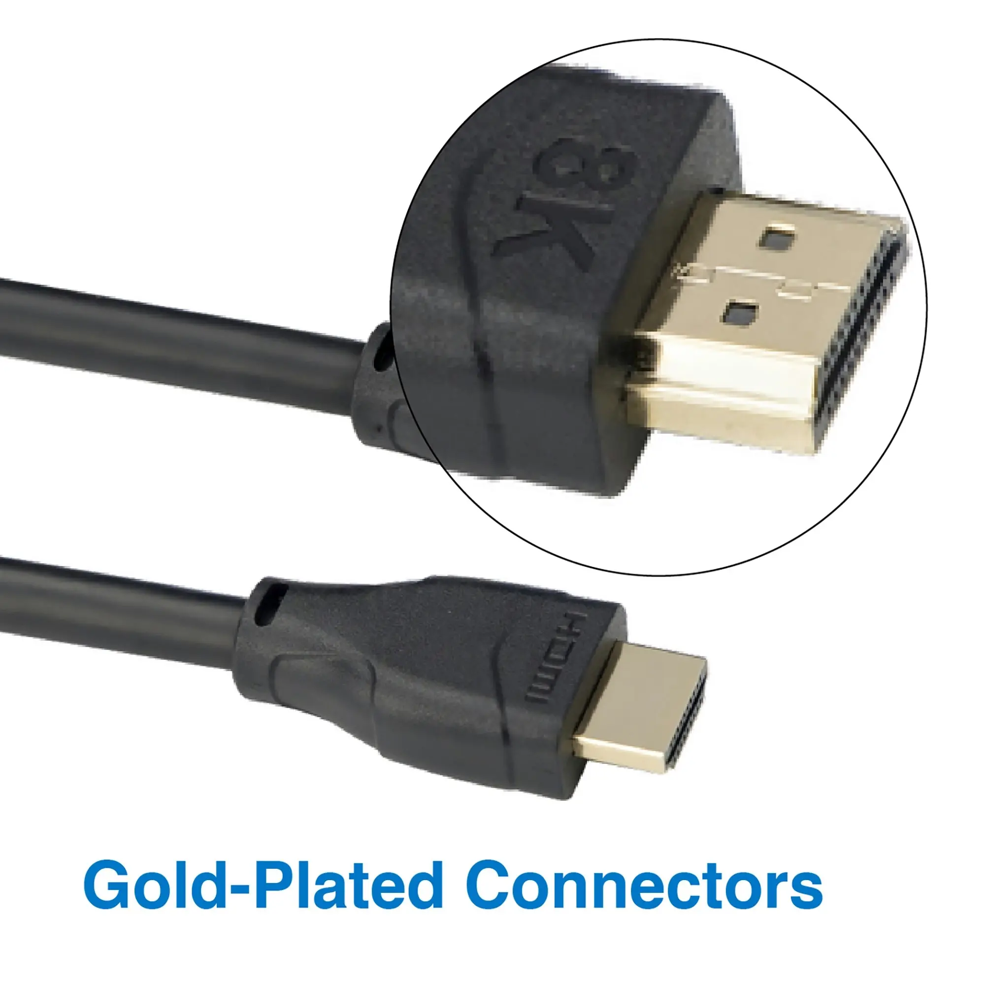 Laser 8K Gold HDMI 2.1 Cable - 5m, Perfect for High-Definition Displays