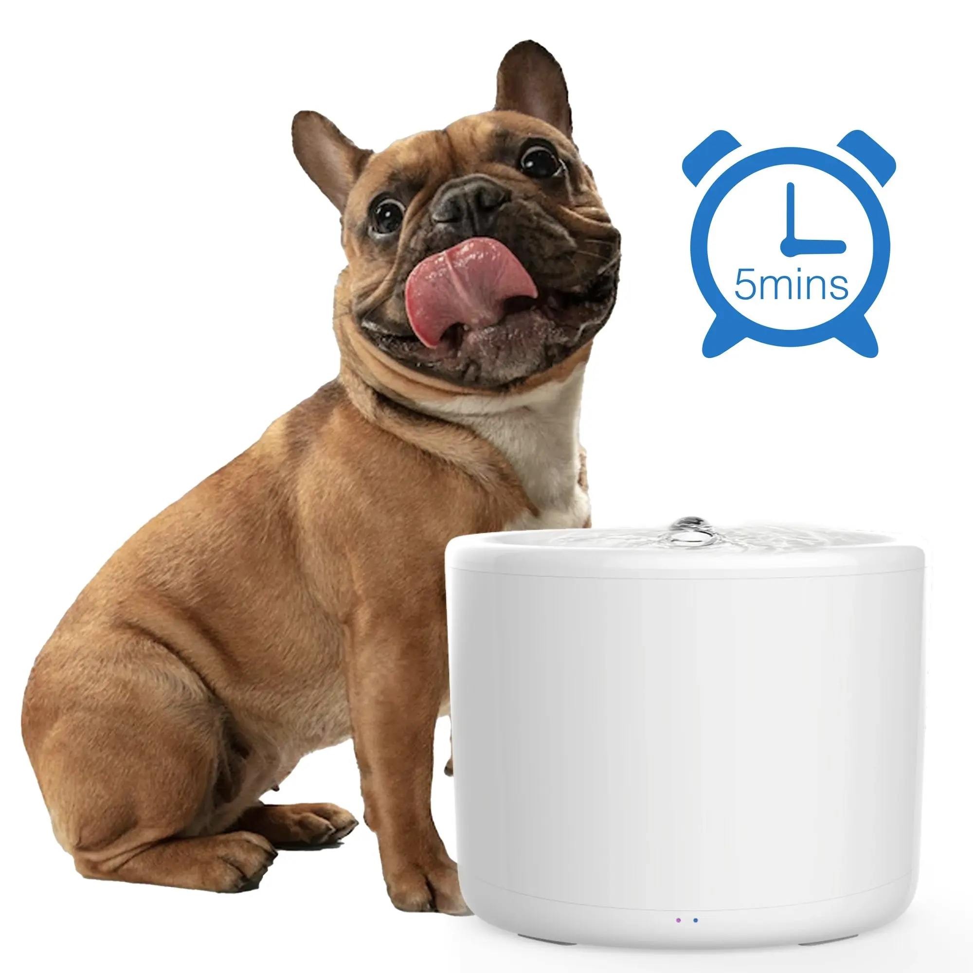 Tech 4 Pets 2L Smart Water Fountain, WiFi, Smatphone App