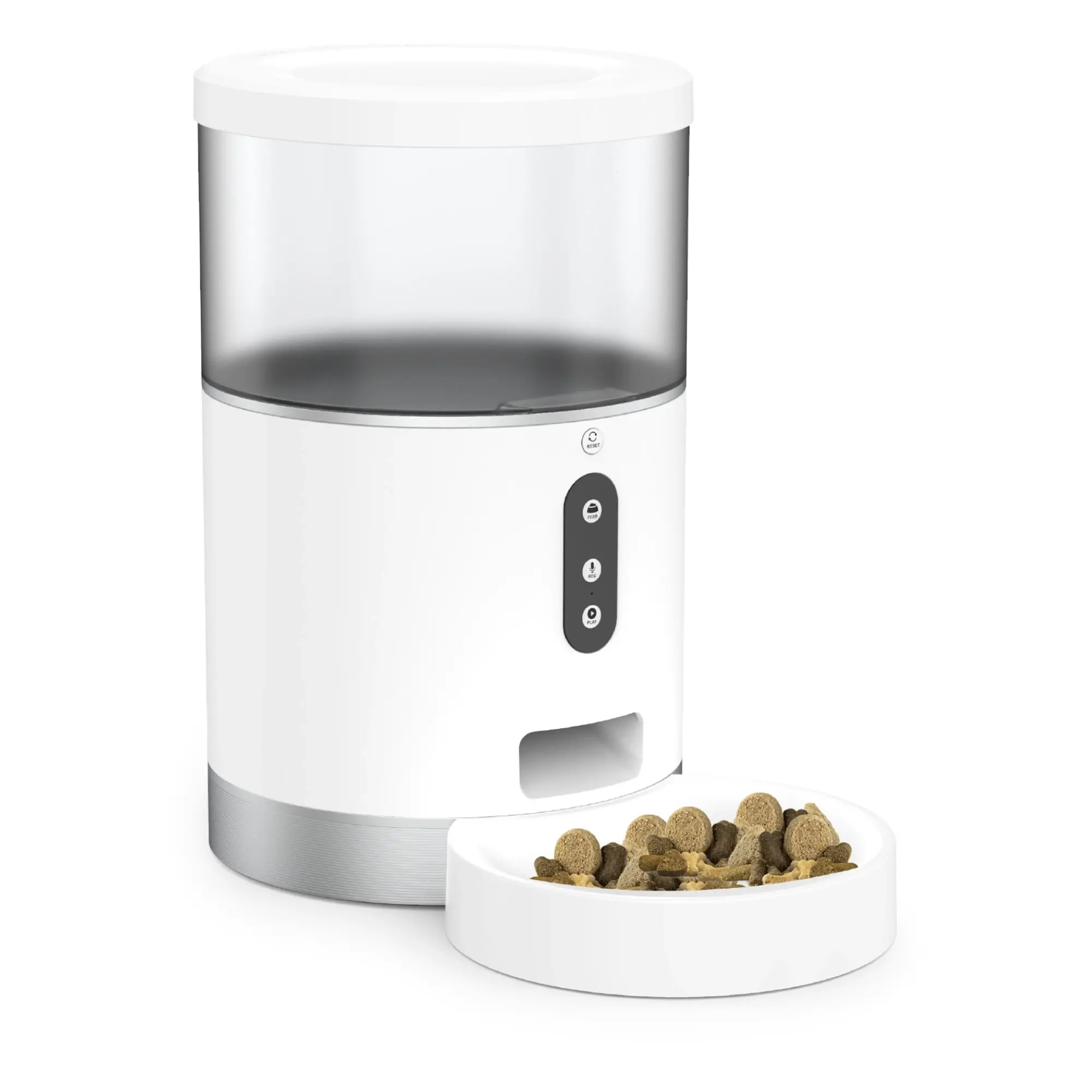 Tech4Pets 4L Smart Pet Feeder - Auto/Remote Feeding, App Control, Food Tracking