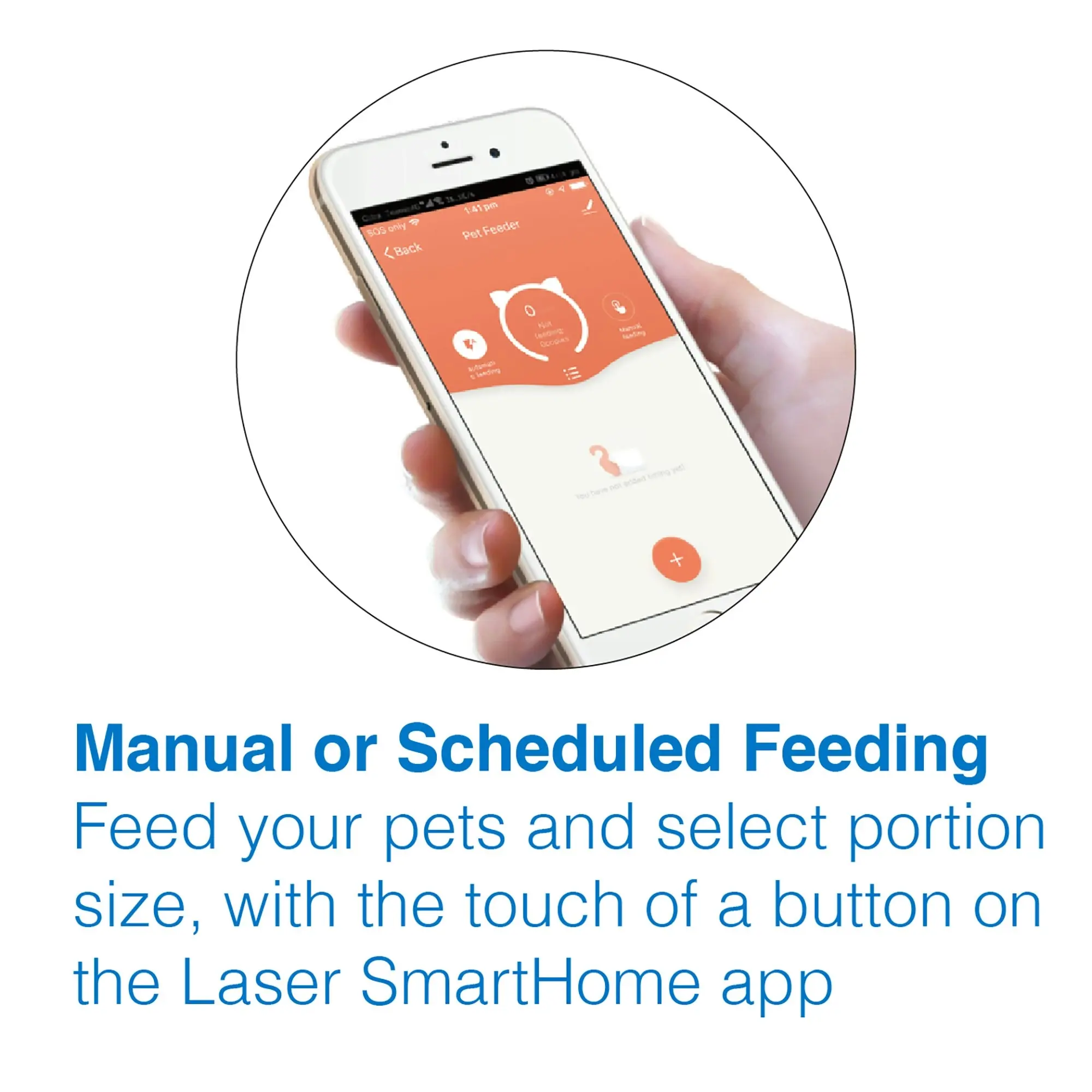 Tech4Pets 4L Smart Pet Feeder - Auto/Remote Feeding, App Control, Food Tracking