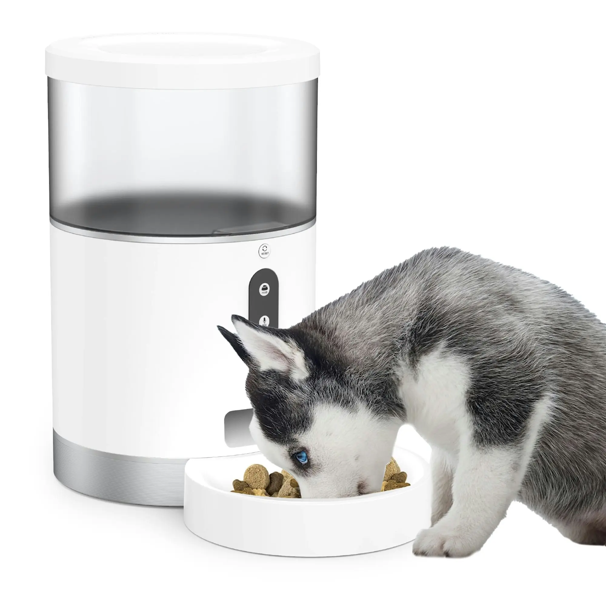 Tech4Pets 4L Smart Pet Feeder - Auto/Remote Feeding, App Control, Food Tracking