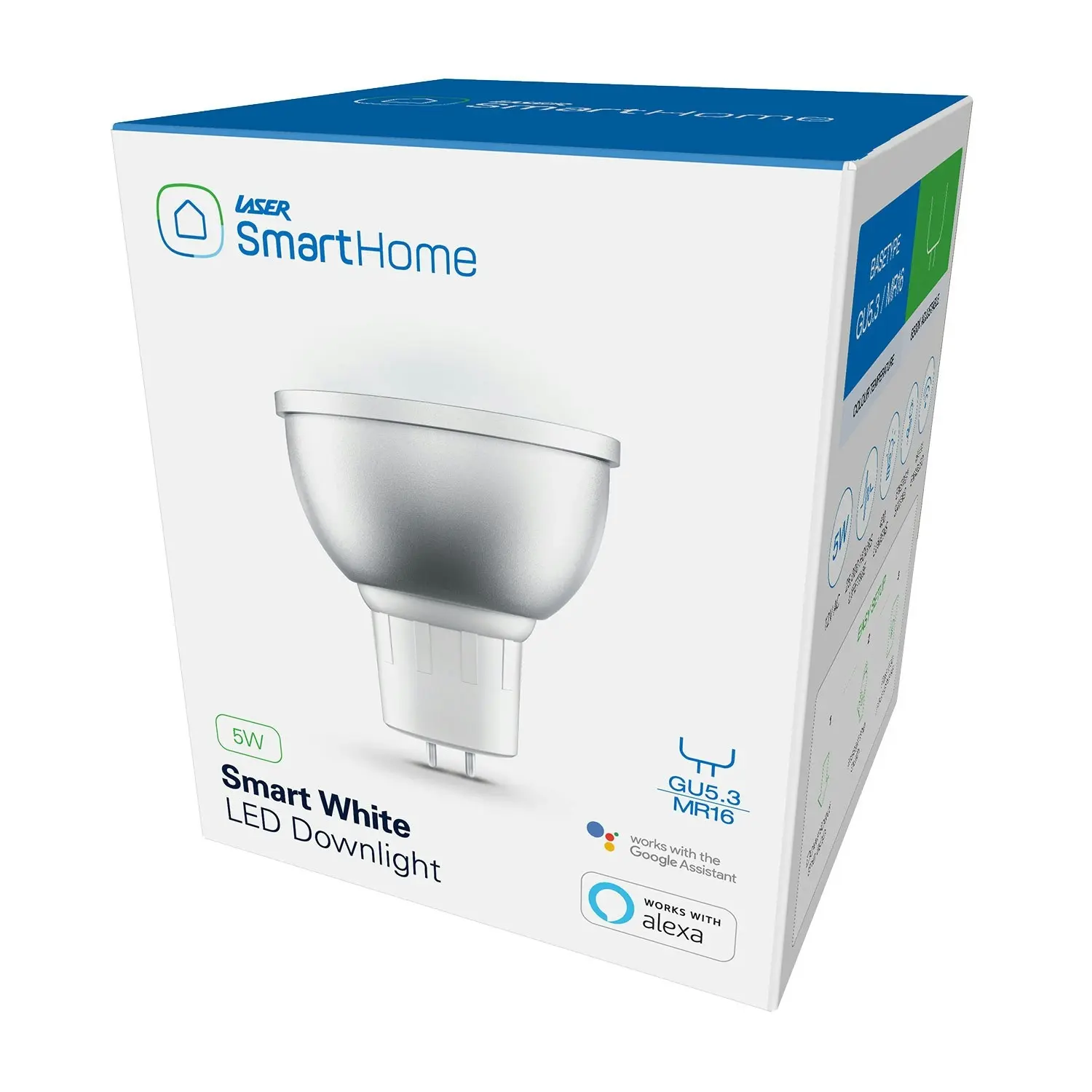 Laser Smart White Downlight (GU5.3) Alexa Google Home Compatible