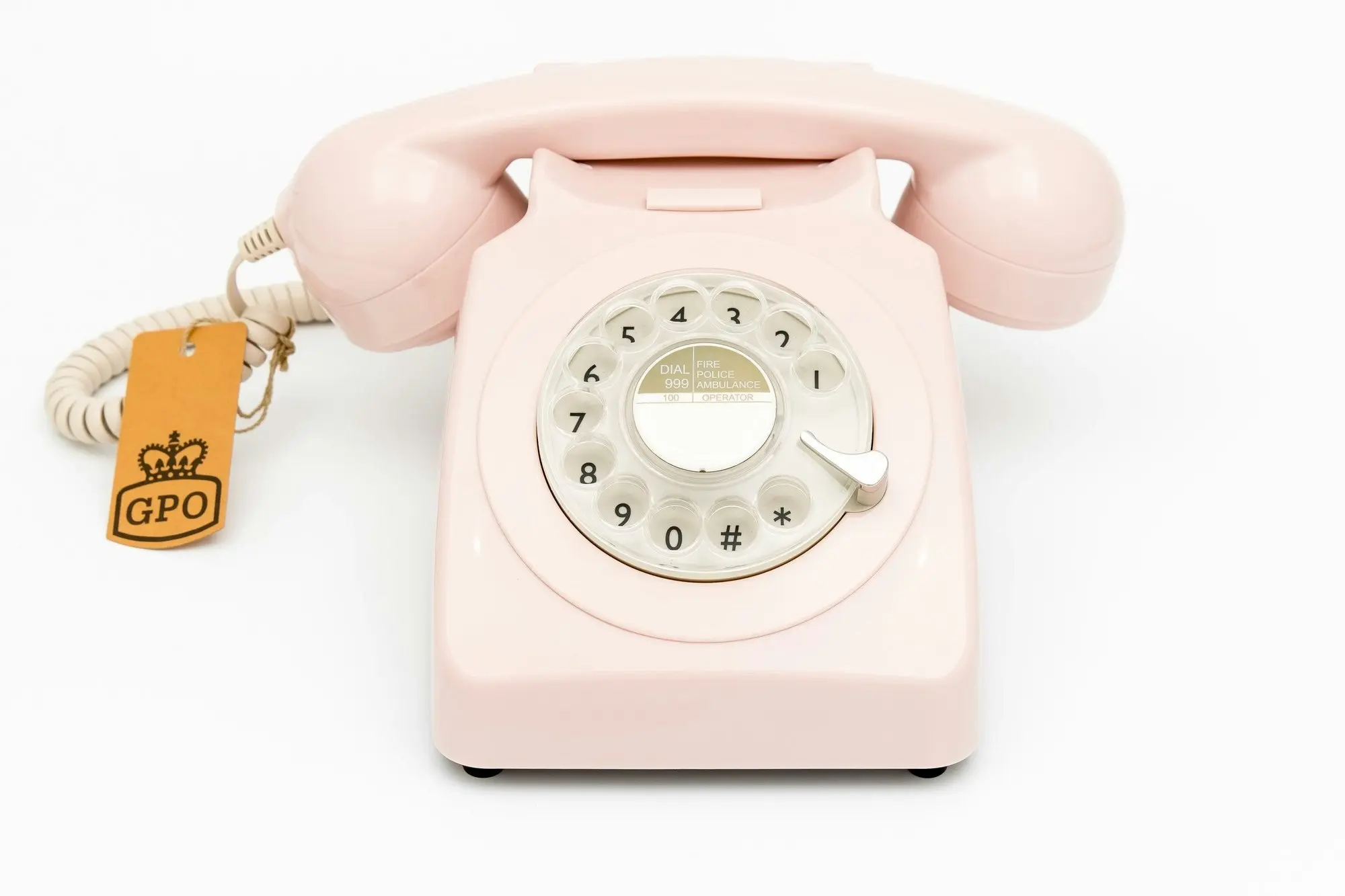 GPO Retro 746 Rotary Telephone - Carnation Pink