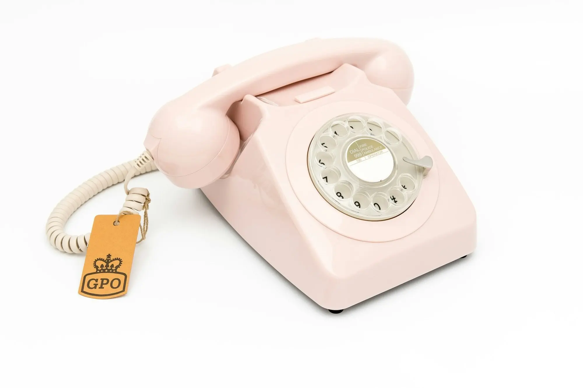 GPO Retro 746 Rotary Telephone - Carnation Pink