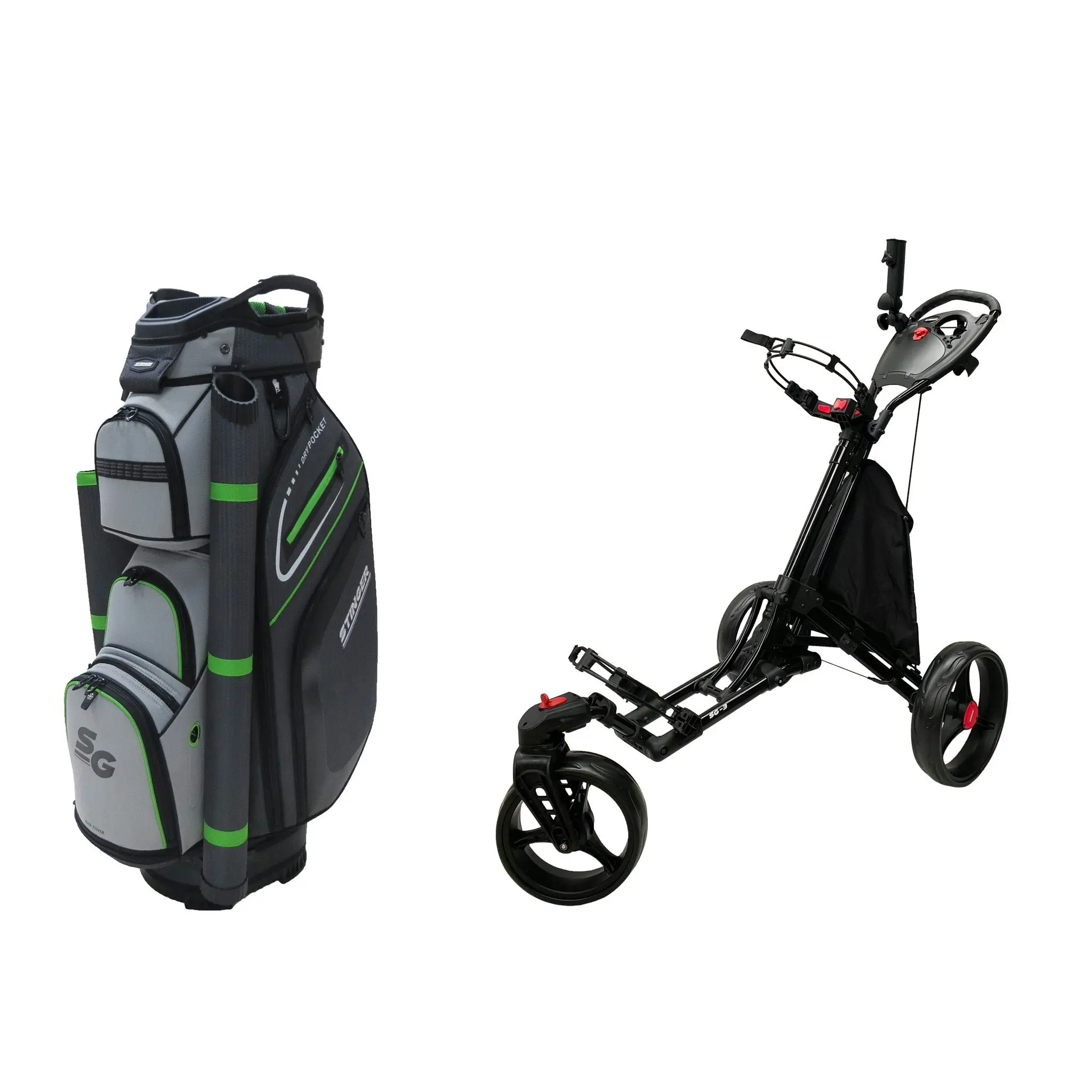 Stinger SG-3 Golf Buggy & Golf Bag Bundle