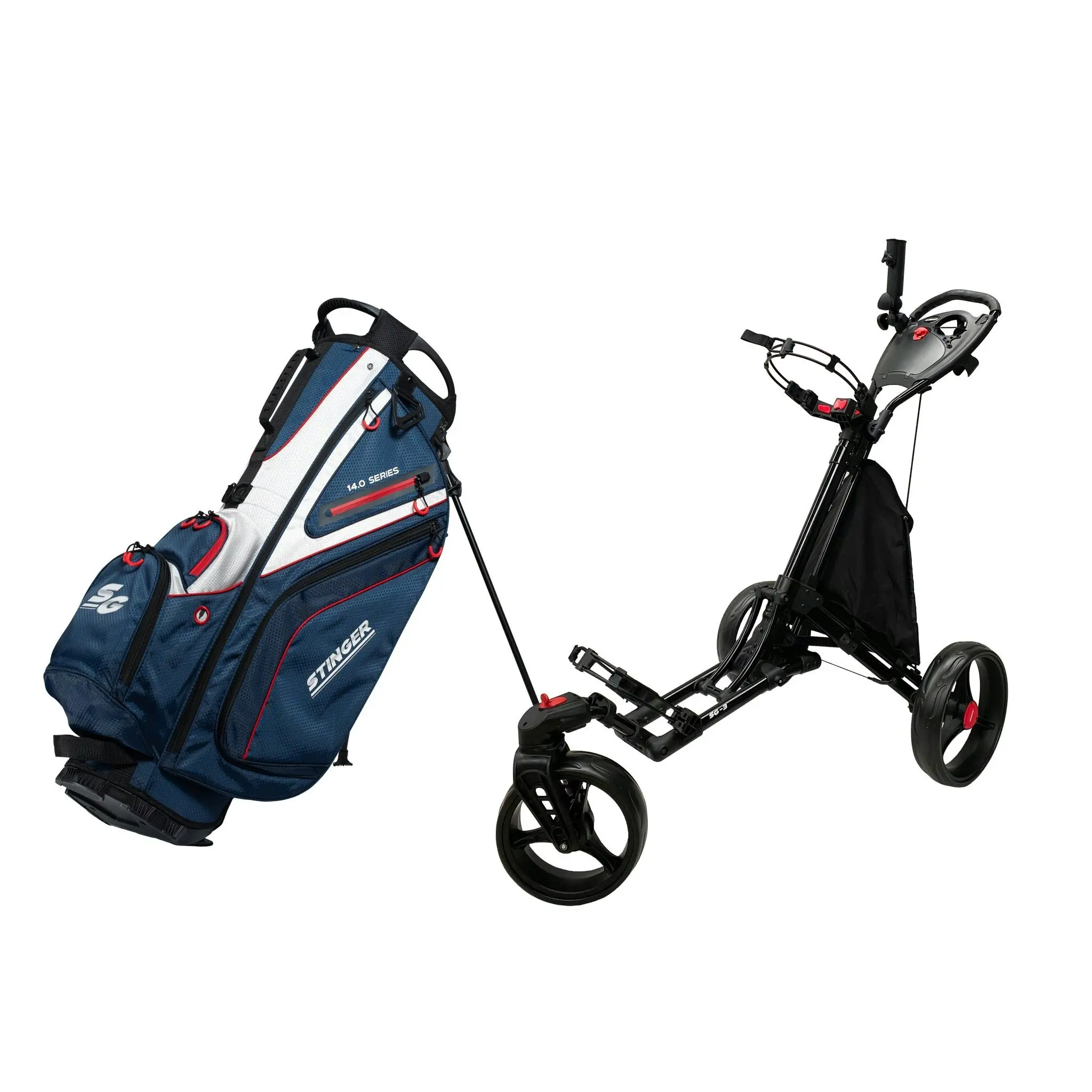 Stinger SG-3 Golf Buggy & Golf Bag Bundle