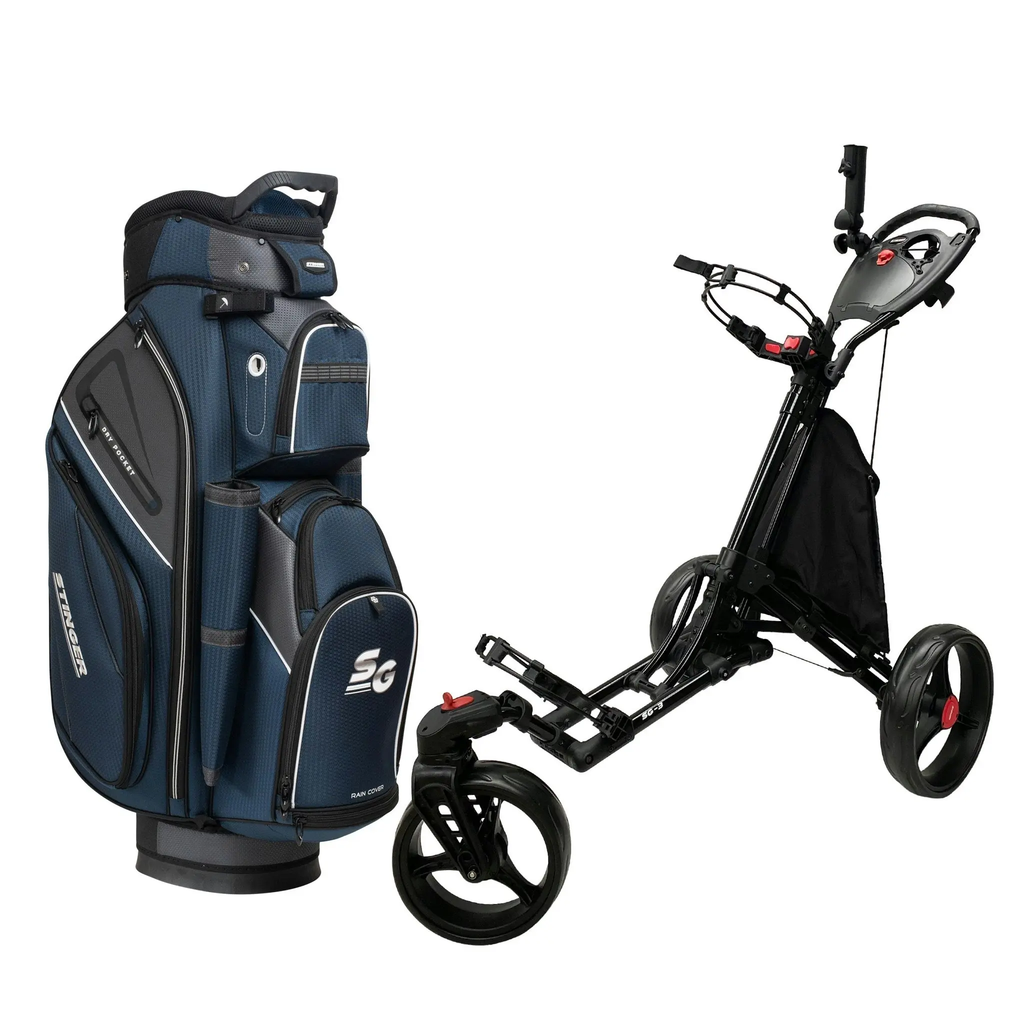 Stinger SG-3 Golf Buggy & Golf Bag Bundle