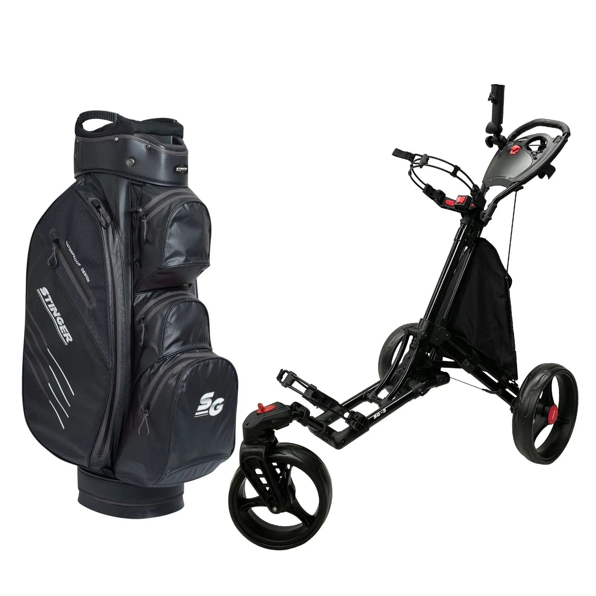 Stinger SG-3 Golf Buggy & Golf Bag Bundle