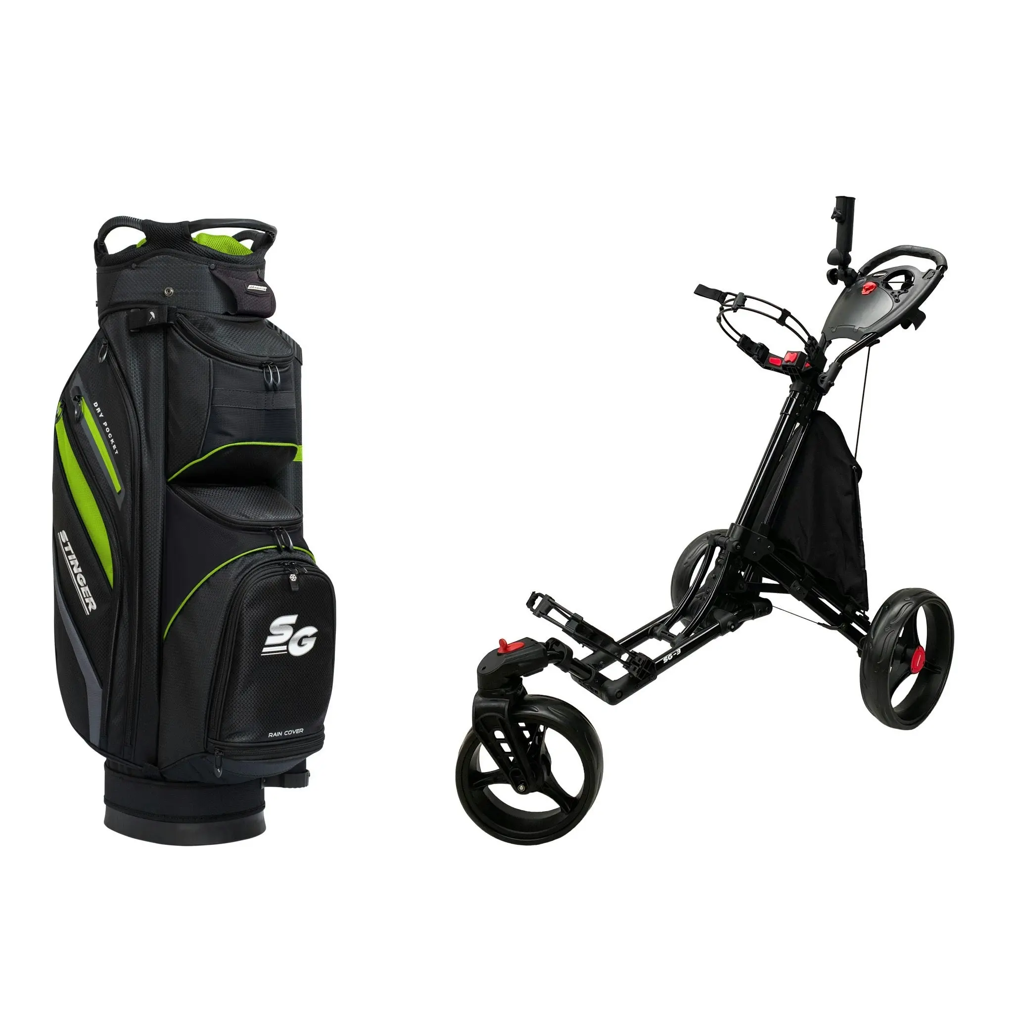 Stinger SG-3 Golf Buggy & Golf Bag Bundle