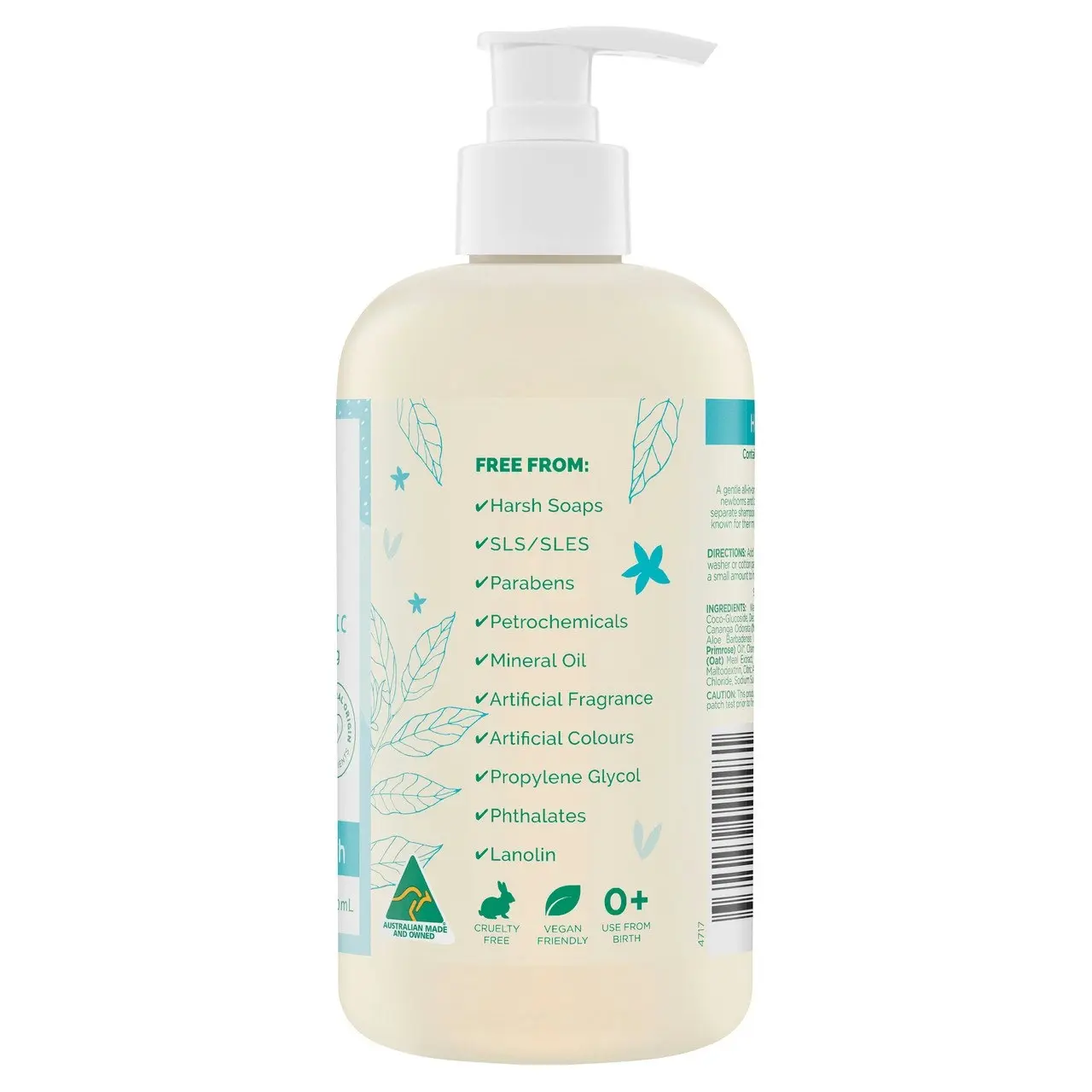 Gaia Natural Baby Hair & Body Wash 500mL