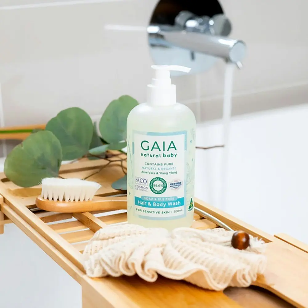 Gaia Natural Baby Hair & Body Wash 500mL